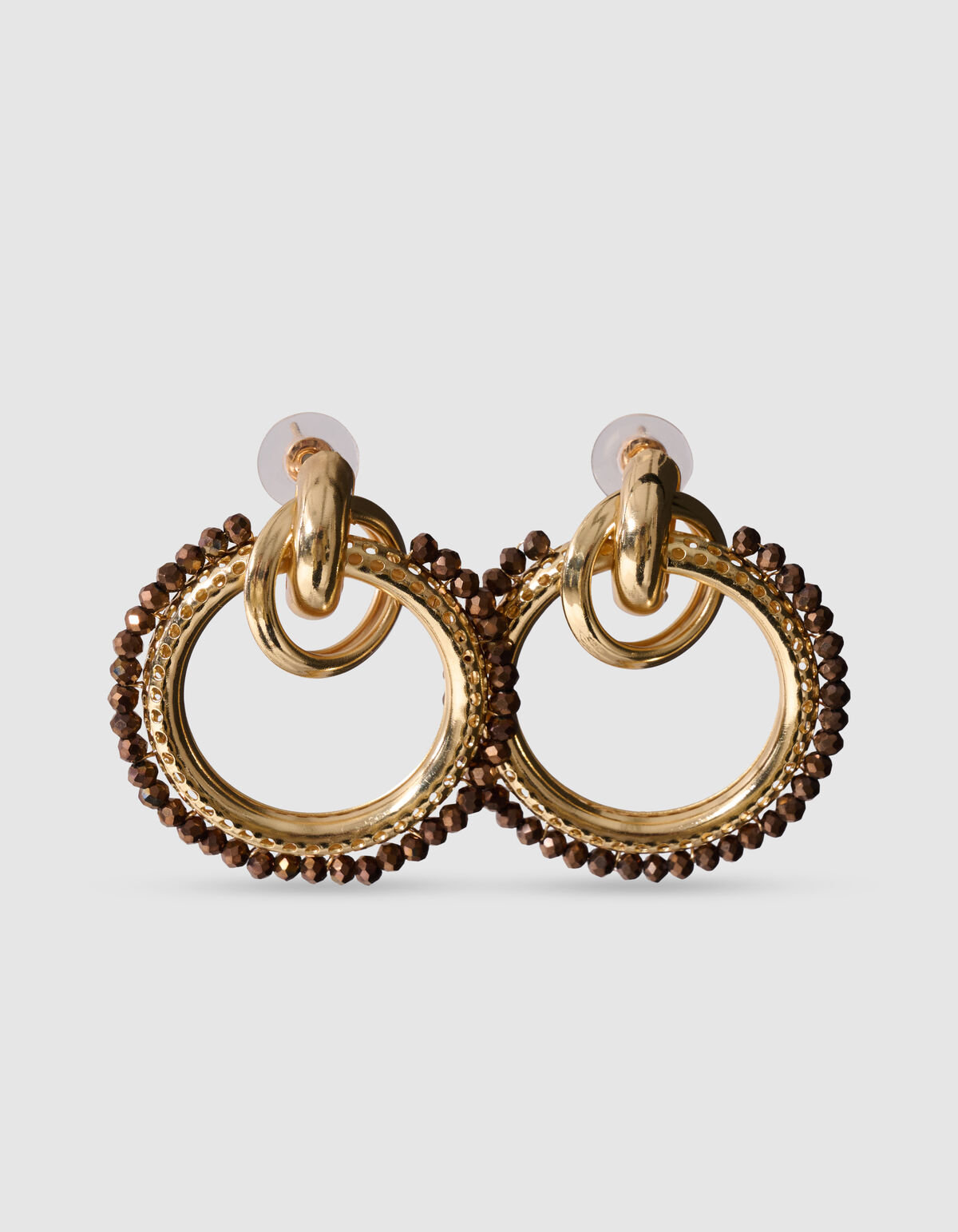 Triple Ring Ohrringe Gold SHOEBY ACCESSOIRES