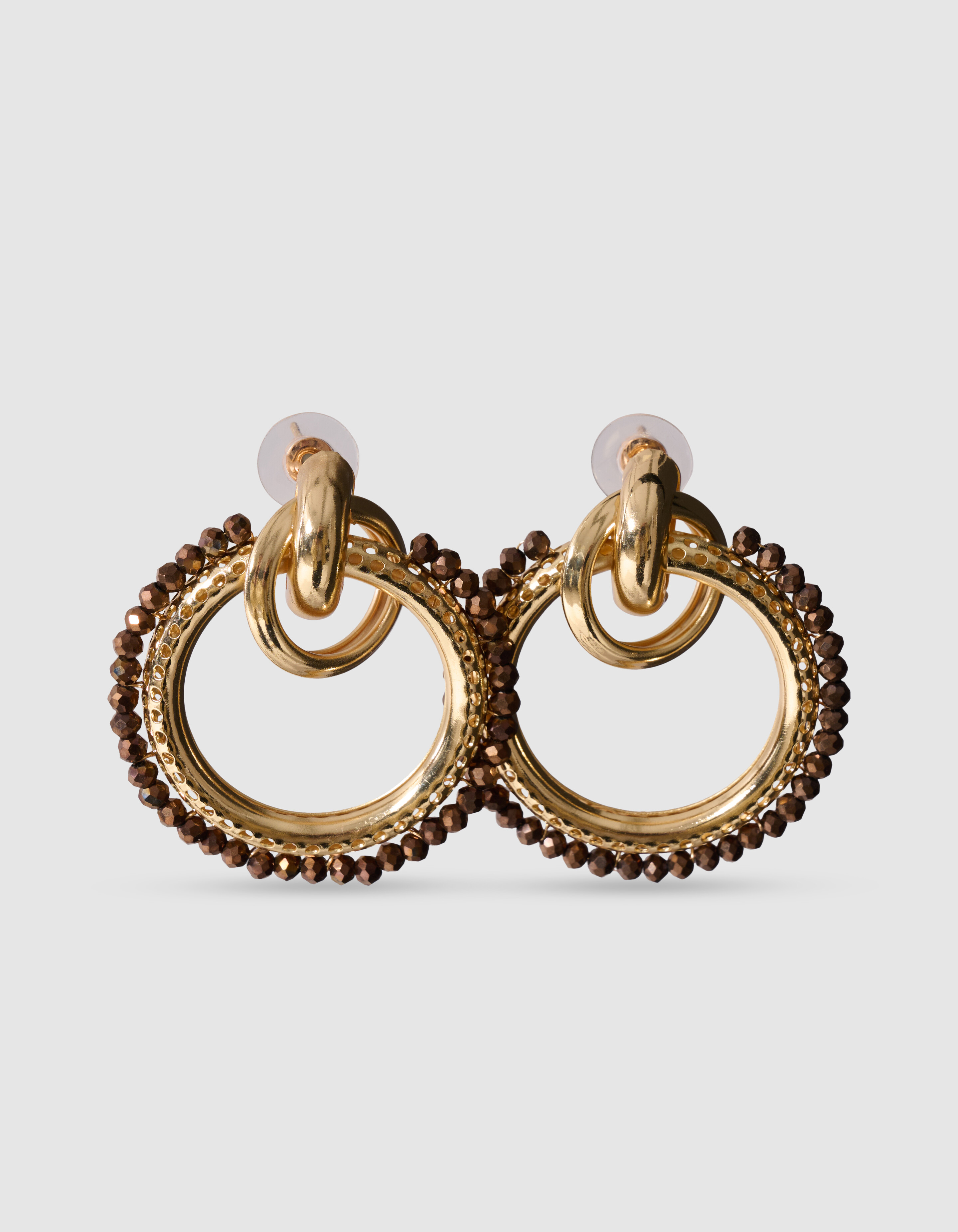 Triple Ring Ohrringe Gold SHOEBY ACCESSOIRES