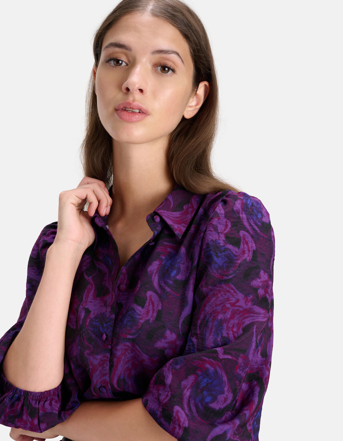 Kleid mit Blumenmuster Lila SHOEBY WOMEN