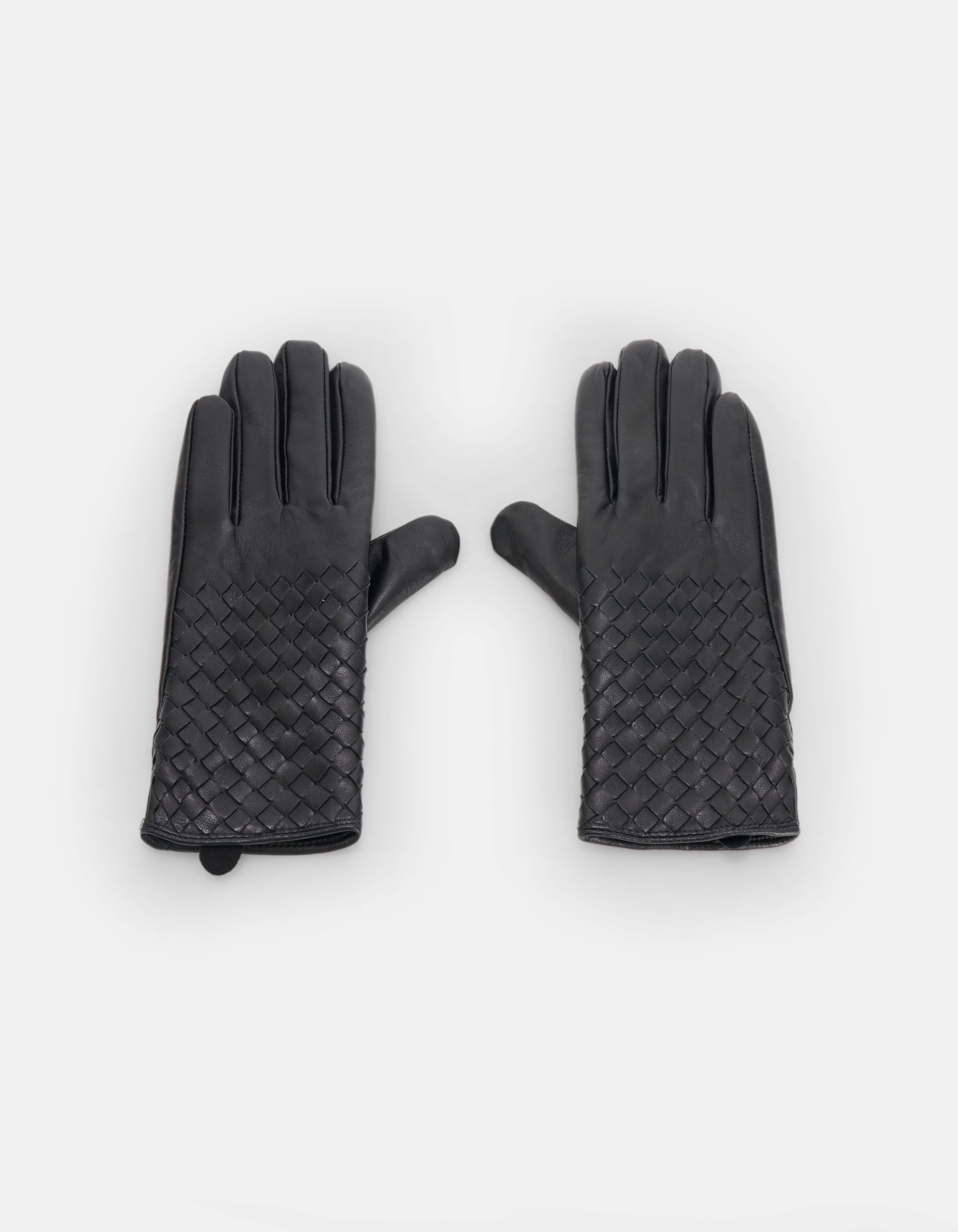 Geflochtene Handschuhe Schwarz SHOEBY ACCESSOIRES