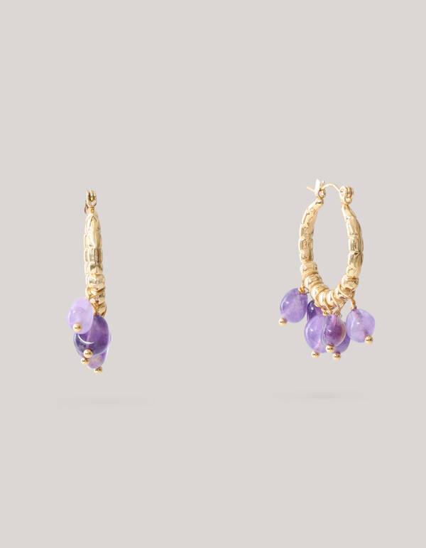 Hängende Perlen Ohrringe Gold SHOEBY ACCESSOIRES