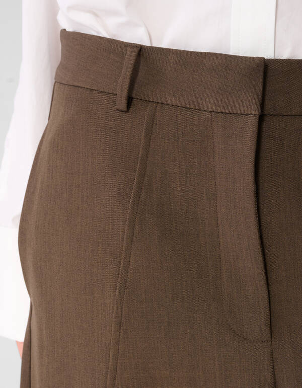 Curved Wide Leg Fit Hose Braun SHOEBY WOMEN