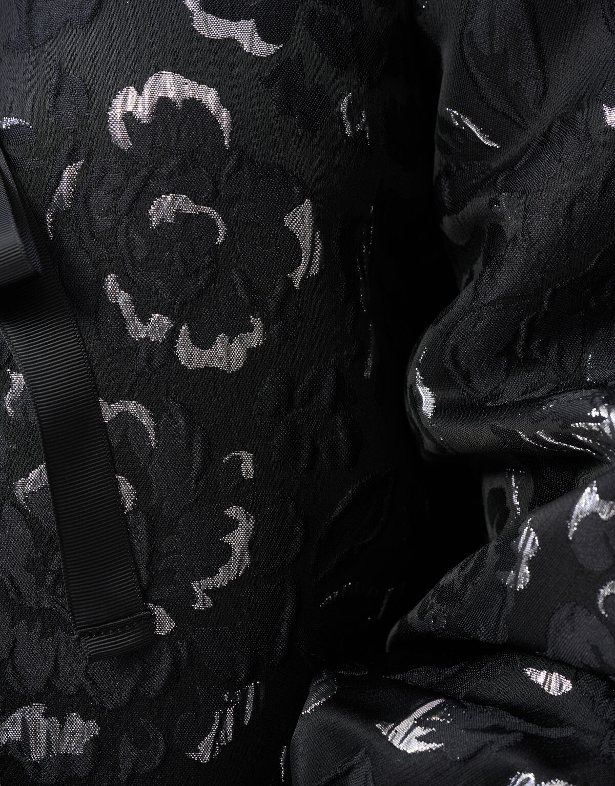 Jacquard Schleifen Top Schwarz SHOEBY WOMEN