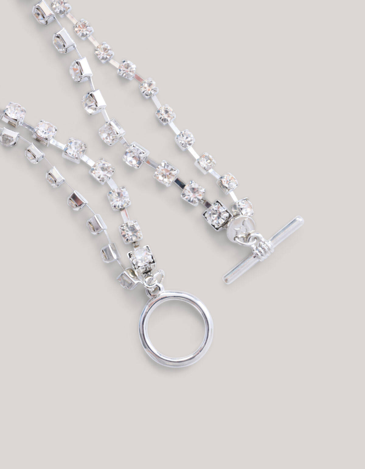 Doppelte Halskette Silber SHOEBY ACCESSOIRES