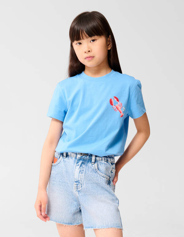 Cancer Artwork T-Shirt Hellblau SHOEBY GIRLS