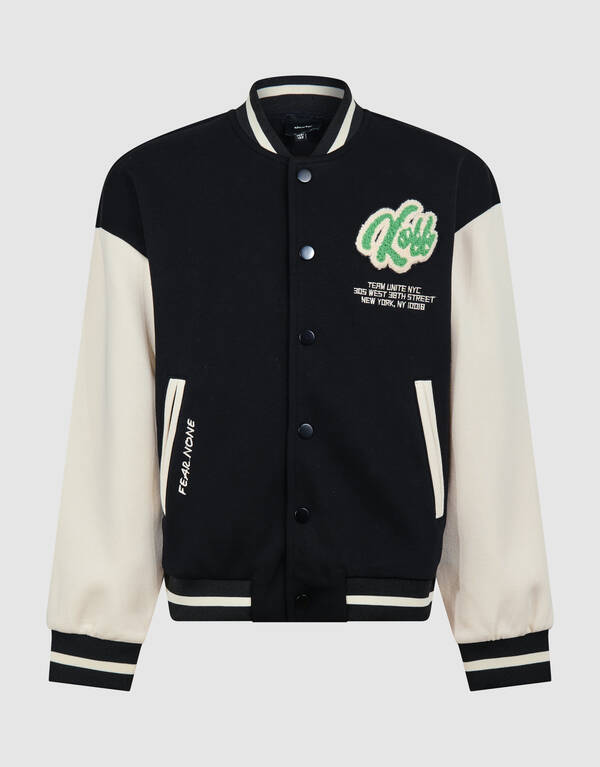 Kick Off Artwork Bomber Schwarz/Weiß SHOEBY BOYS