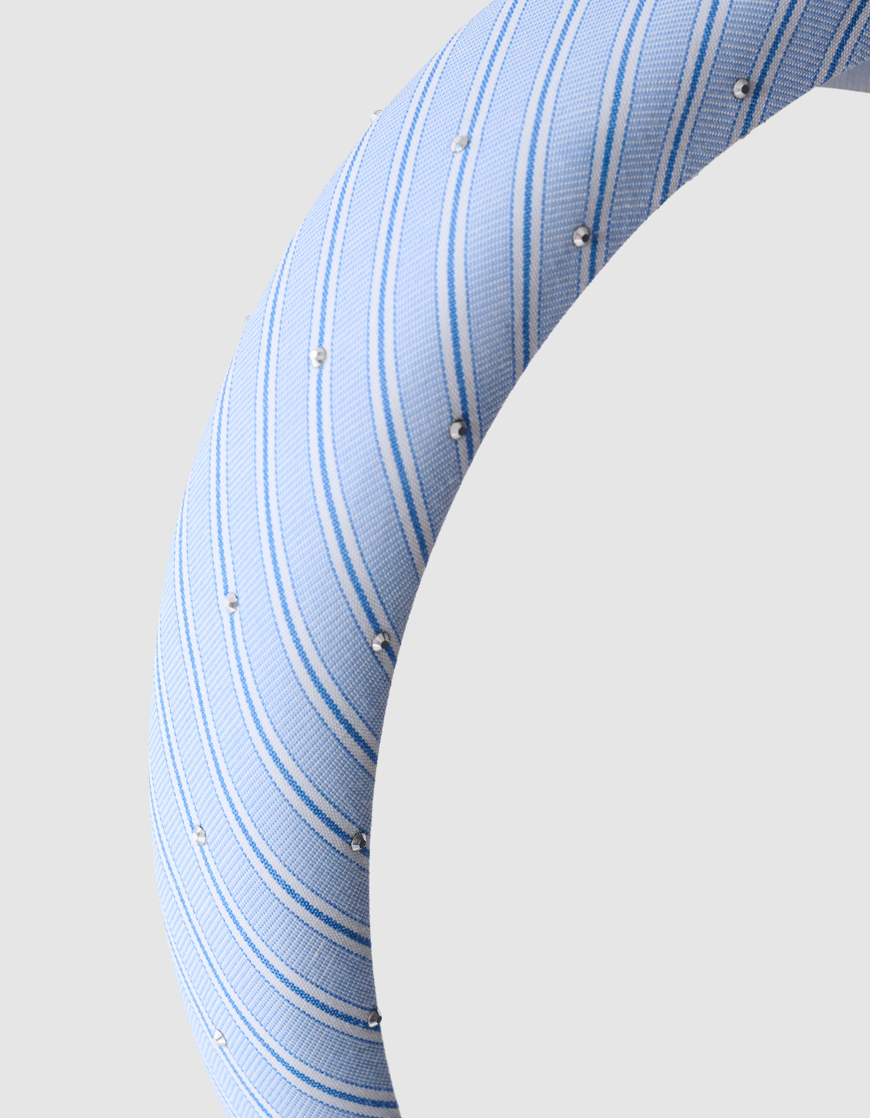 Gestreiftes Strass-Haarband Hellblau SHOEBY GIRLS