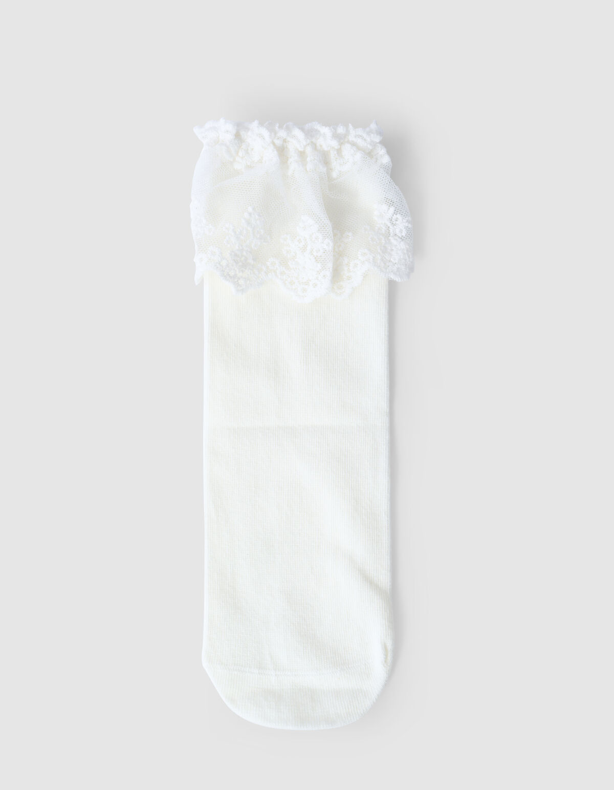 Rüschen-Spitzensocken Weiß SHOEBY ACCESSOIRES