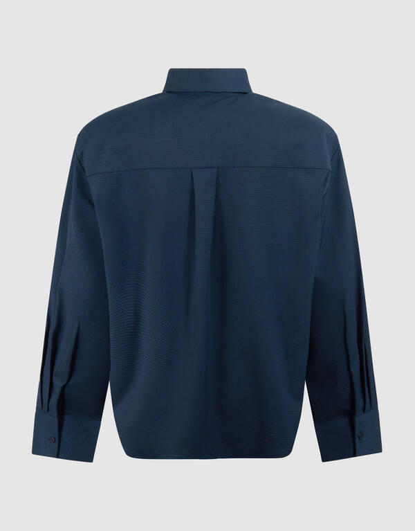 Kariertes gepolstertes Bluse Dunkelblau SHOEBY WOMEN