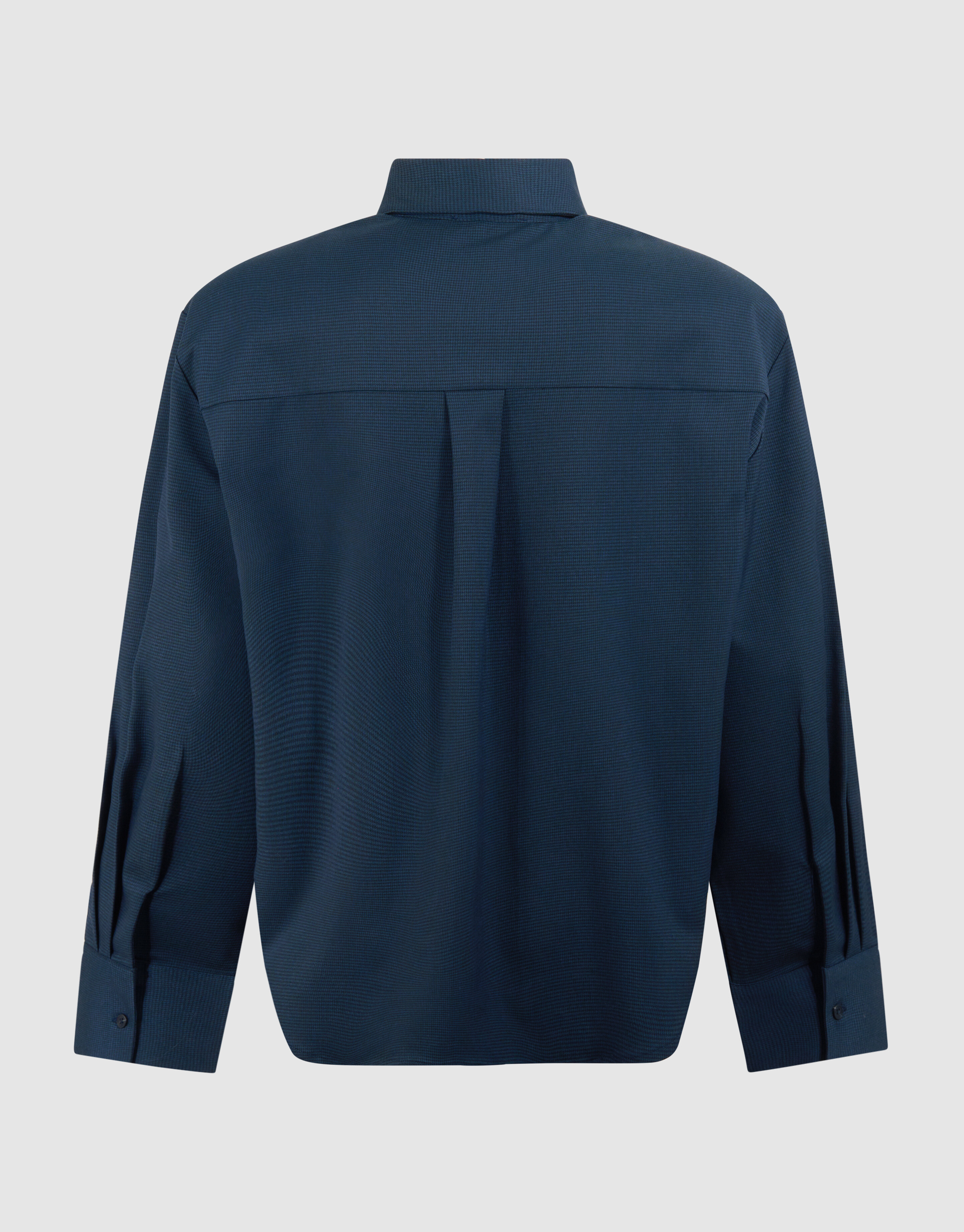 Kariertes gepolstertes Bluse Dunkelblau SHOEBY WOMEN