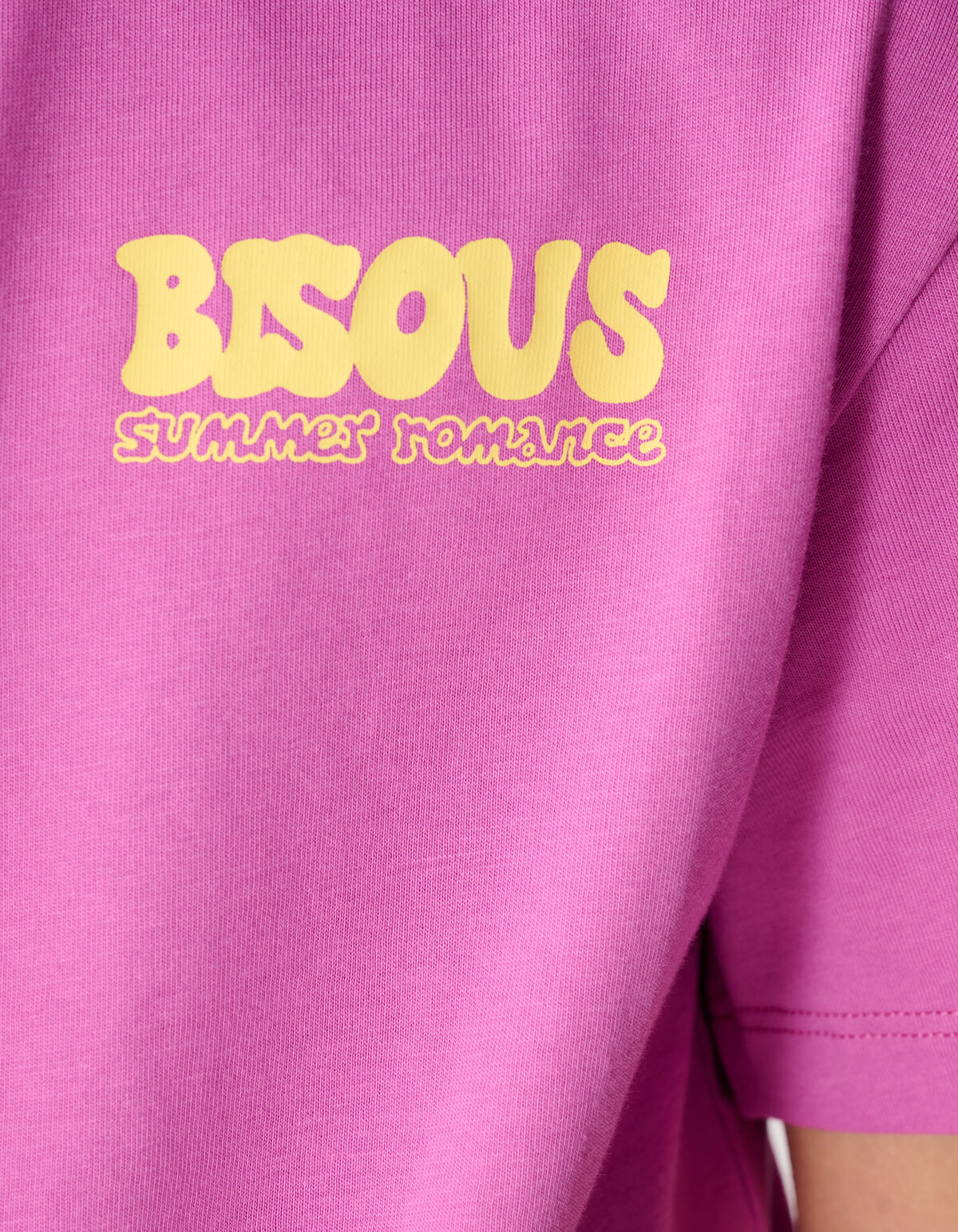Bisous Artwork T-Shirt Lila SHOEBY GIRLS