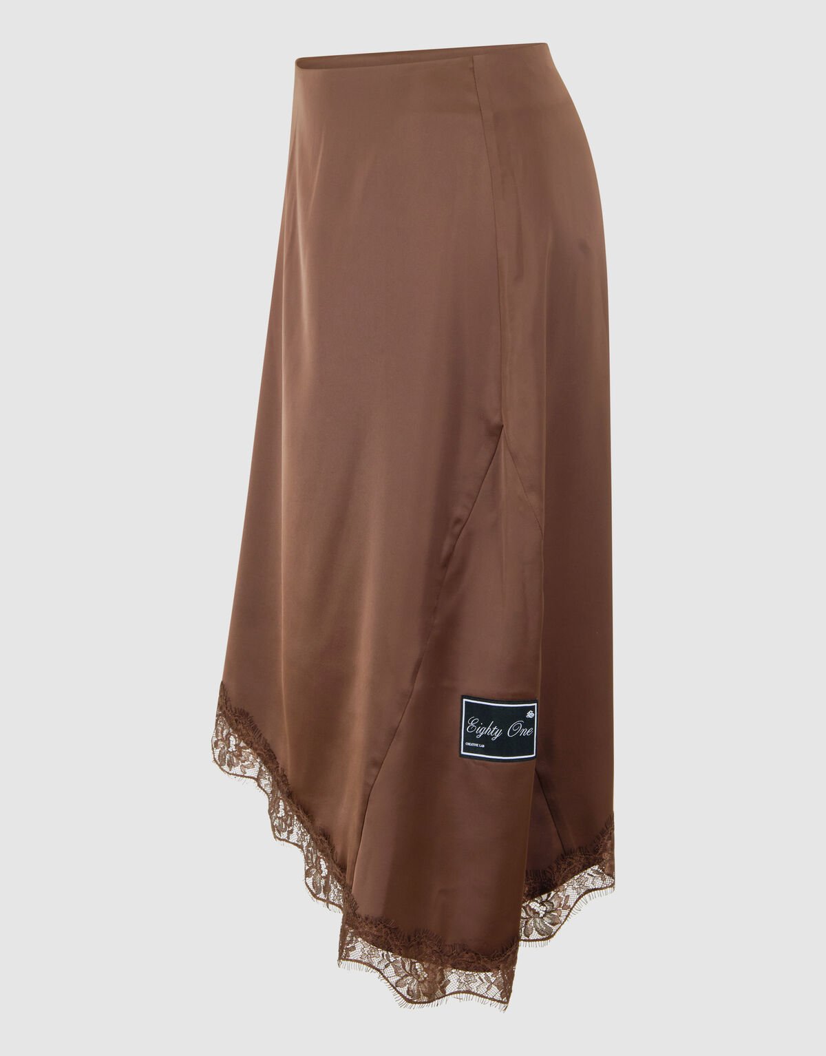 Asymmetrischer Rock Braun SHOEBY WOMEN