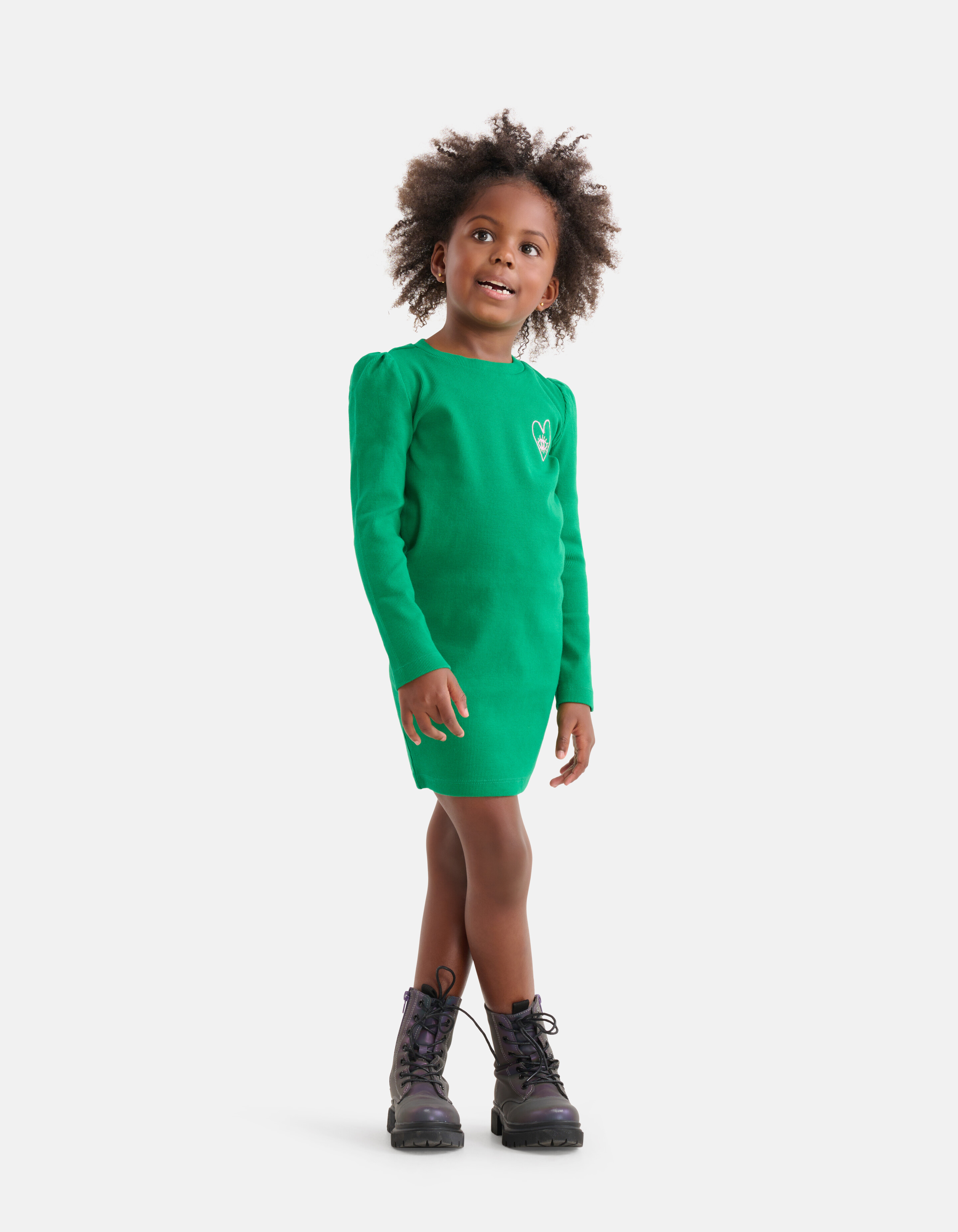 Rippenkleid Grün SHOEBY GIRLS