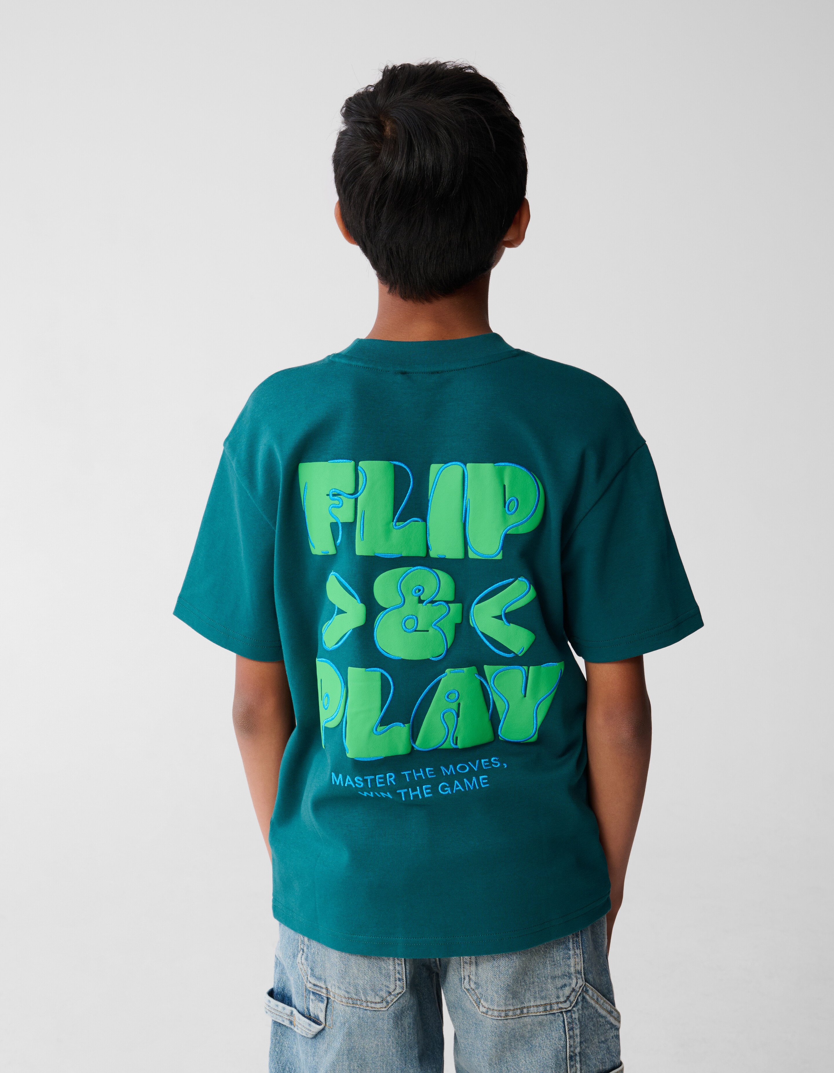 Play Artwork T-shirt Dunkelgrün SHOEBY BOYS