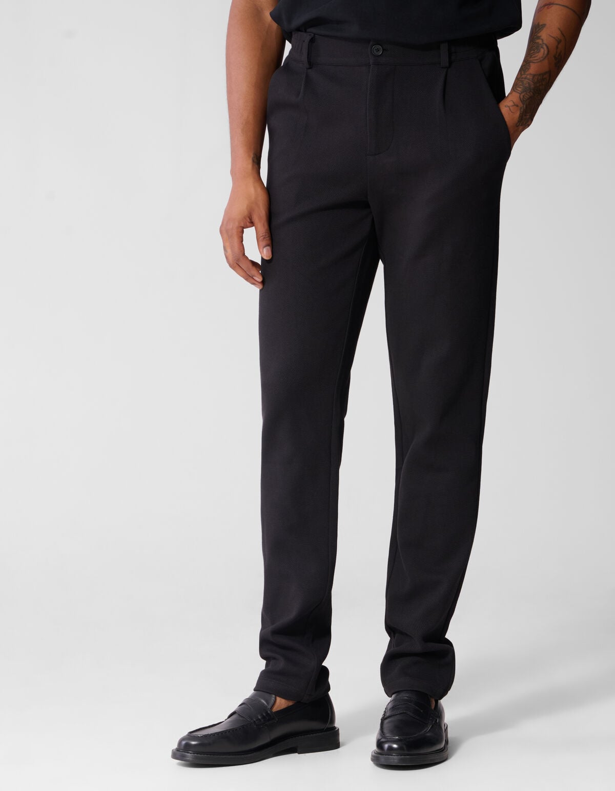 Strukturhose Schwarz SHOEBY MEN