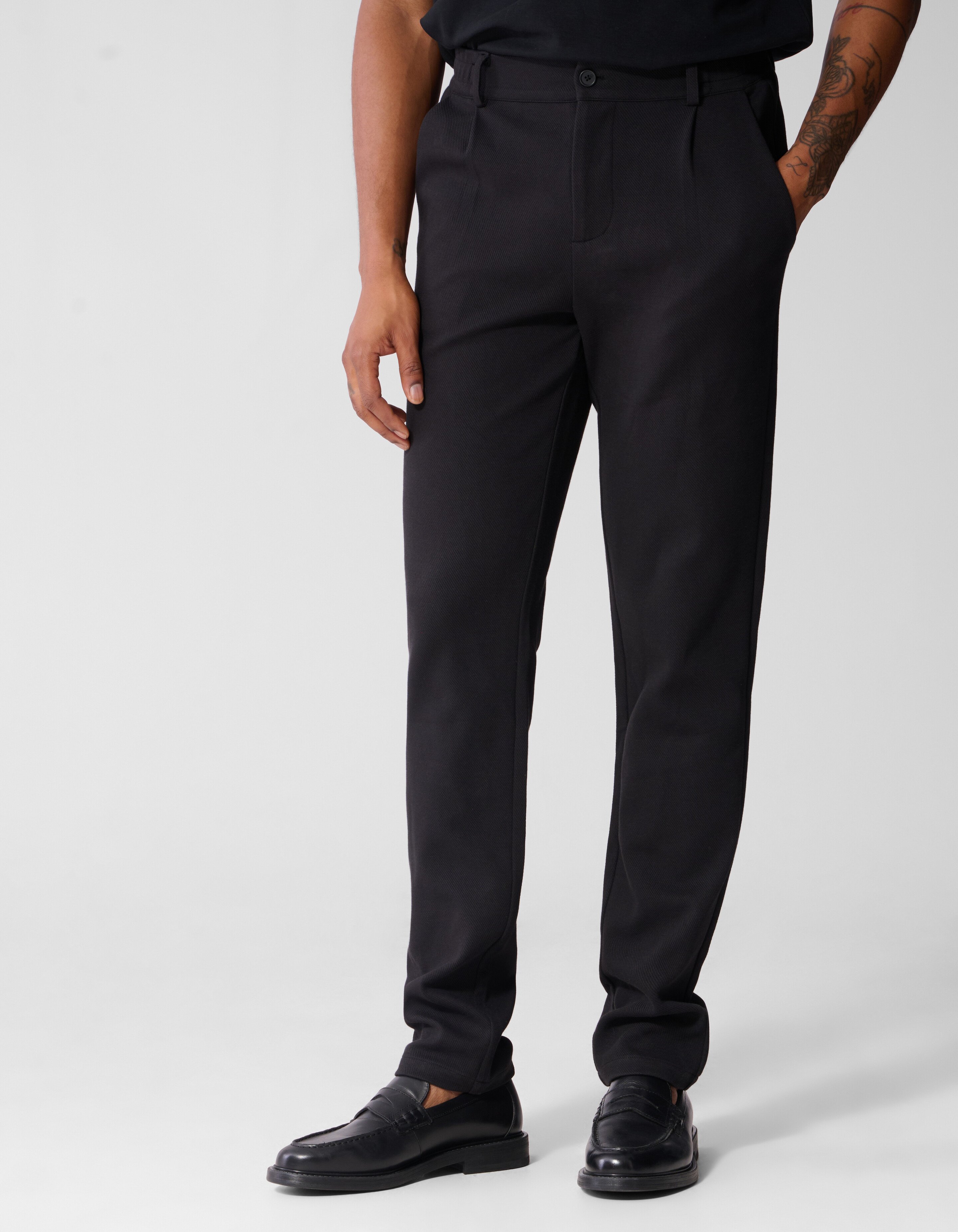 Strukturhose Schwarz SHOEBY MEN