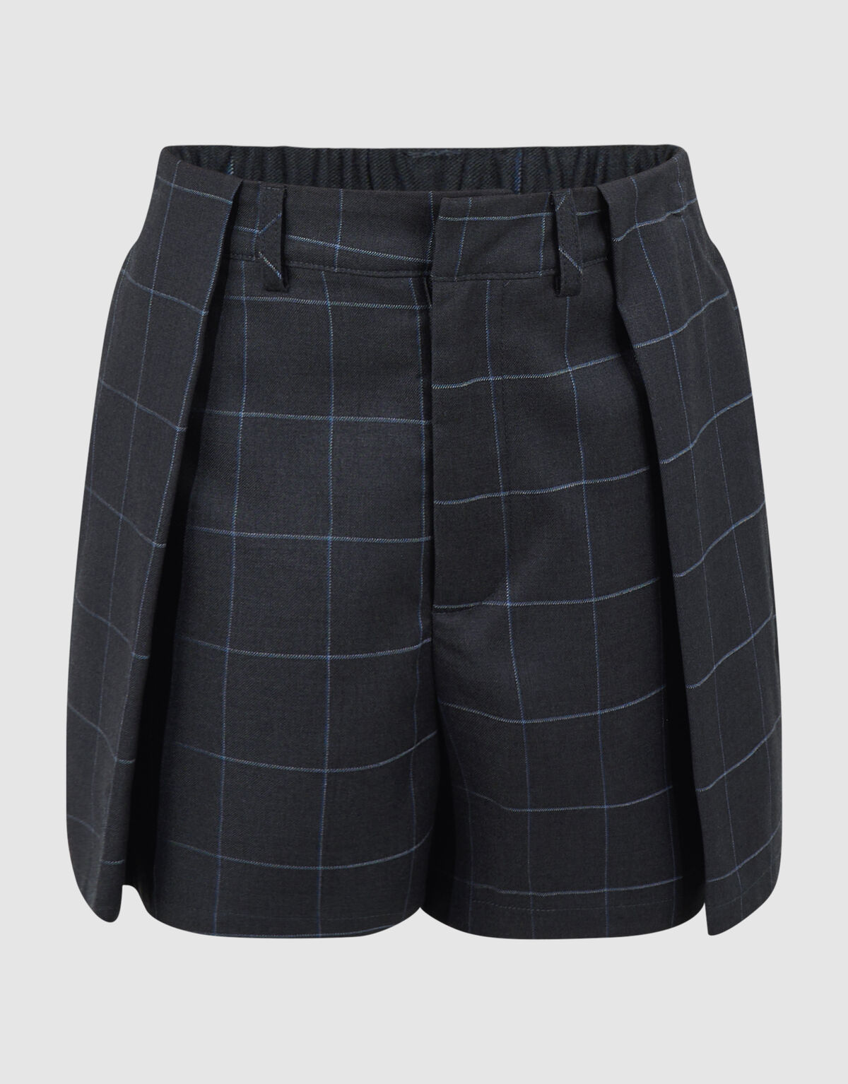 Karierte Plissee-Shorts dunkelgrau SHOEBY GIRLS