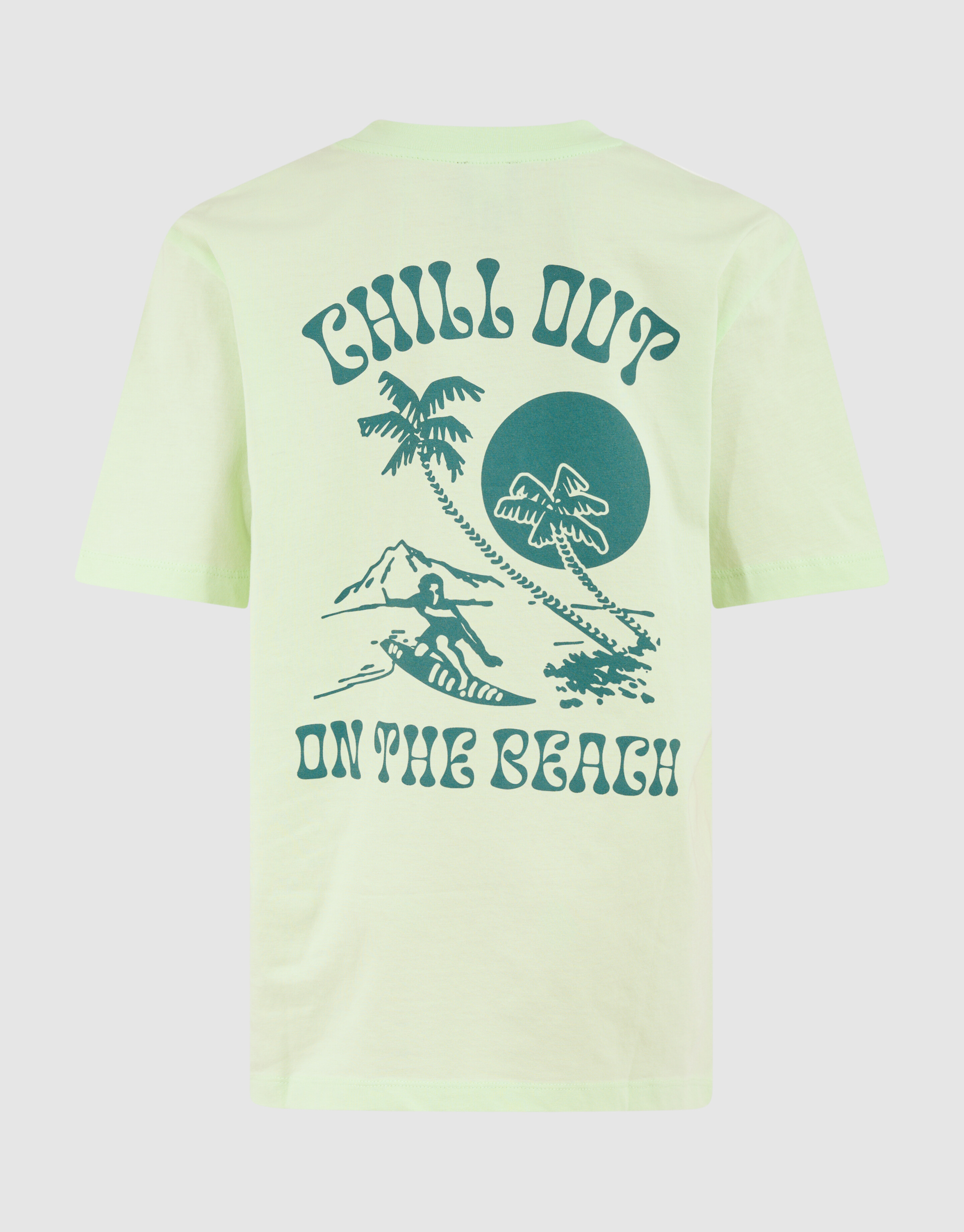 Strand Artwork T-shirt Hellgrün SHOEBY BOYS