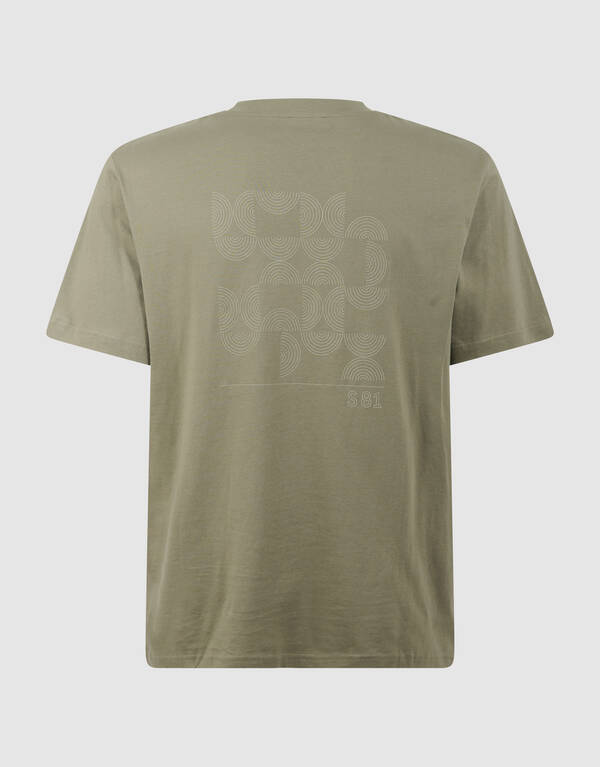 Wave Artwork T-Shirt Khaki SHOEBY MEN
