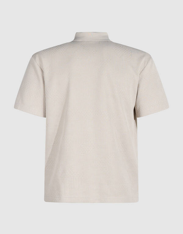Structuur Zipper Polo Dunkelgrau SHOEBY MEN