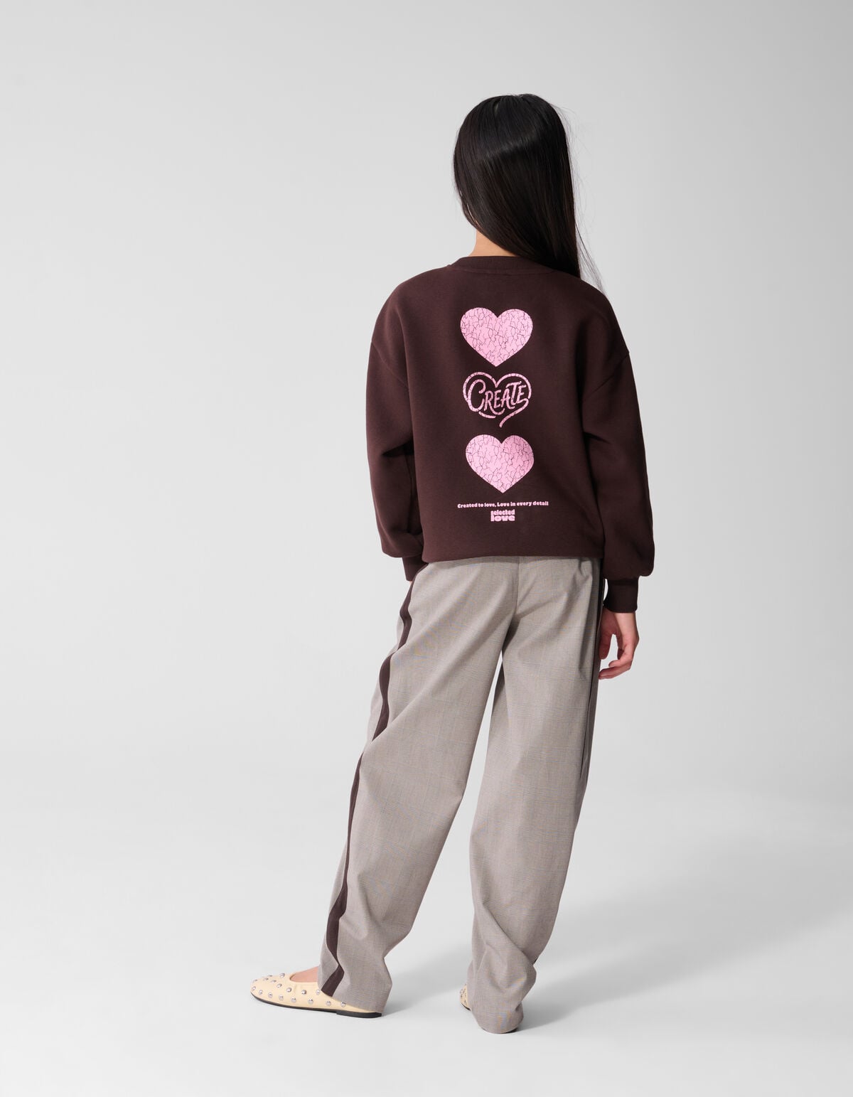 Baseball Artwork Sweatshirt Braun SHOEBY GIRLS