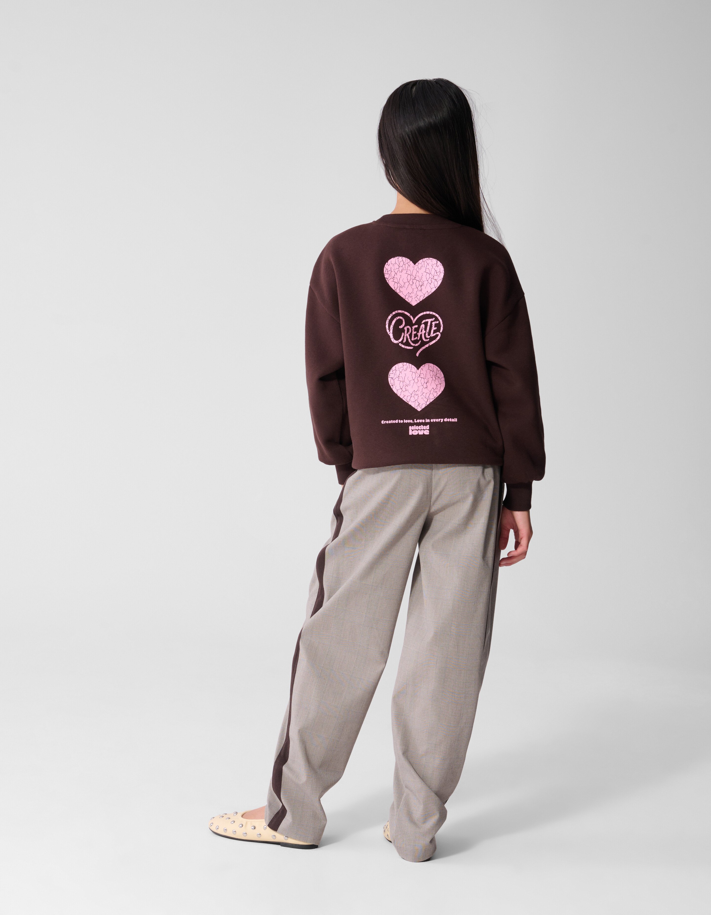 Baseball Artwork Sweatshirt Braun SHOEBY GIRLS