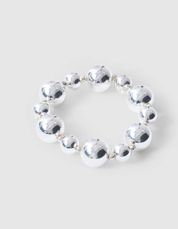 Beaded Armband Silber SHOEBY ACCESSOIRES