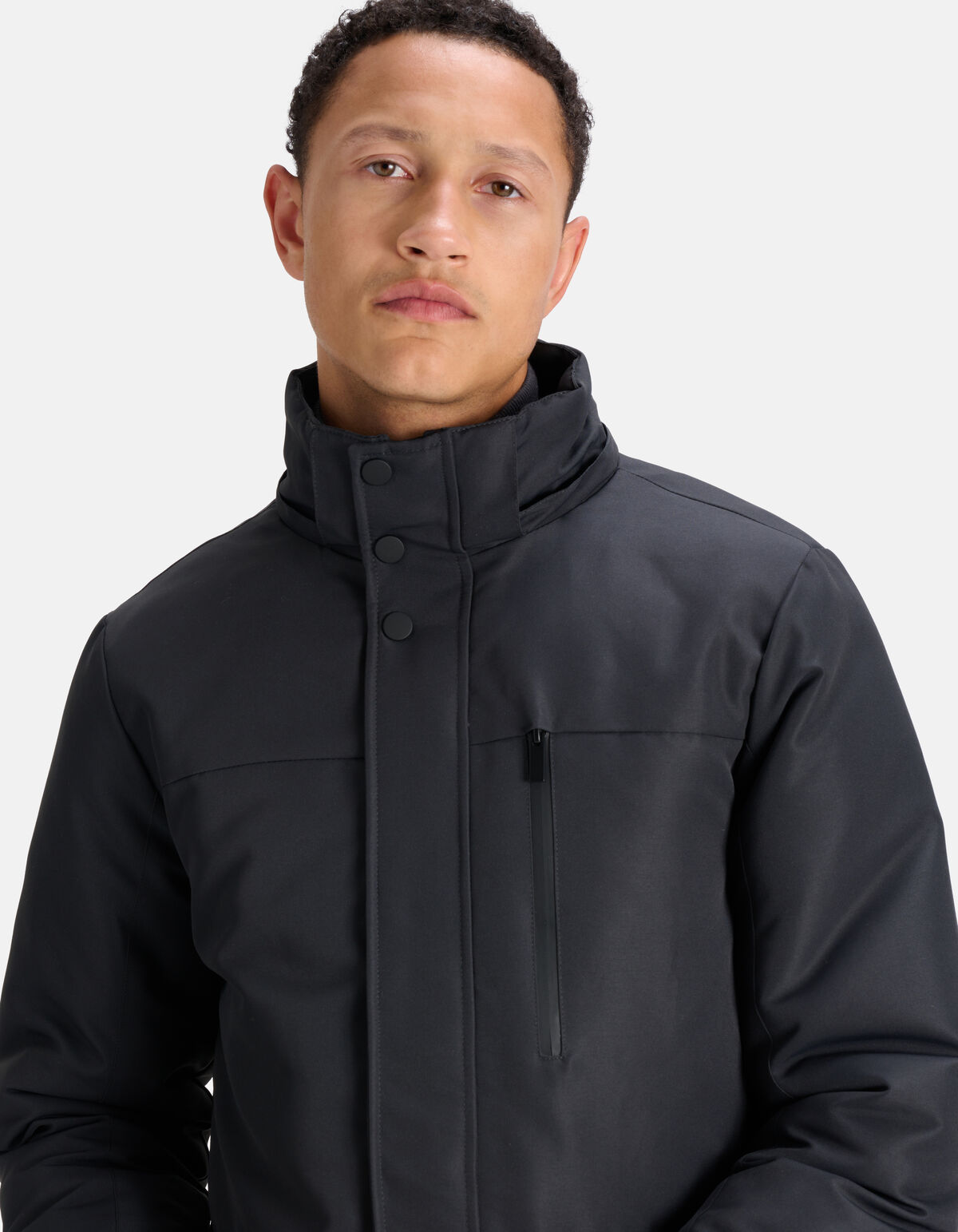 Dunkelgraue Parka-Jacke SHOEBY MEN