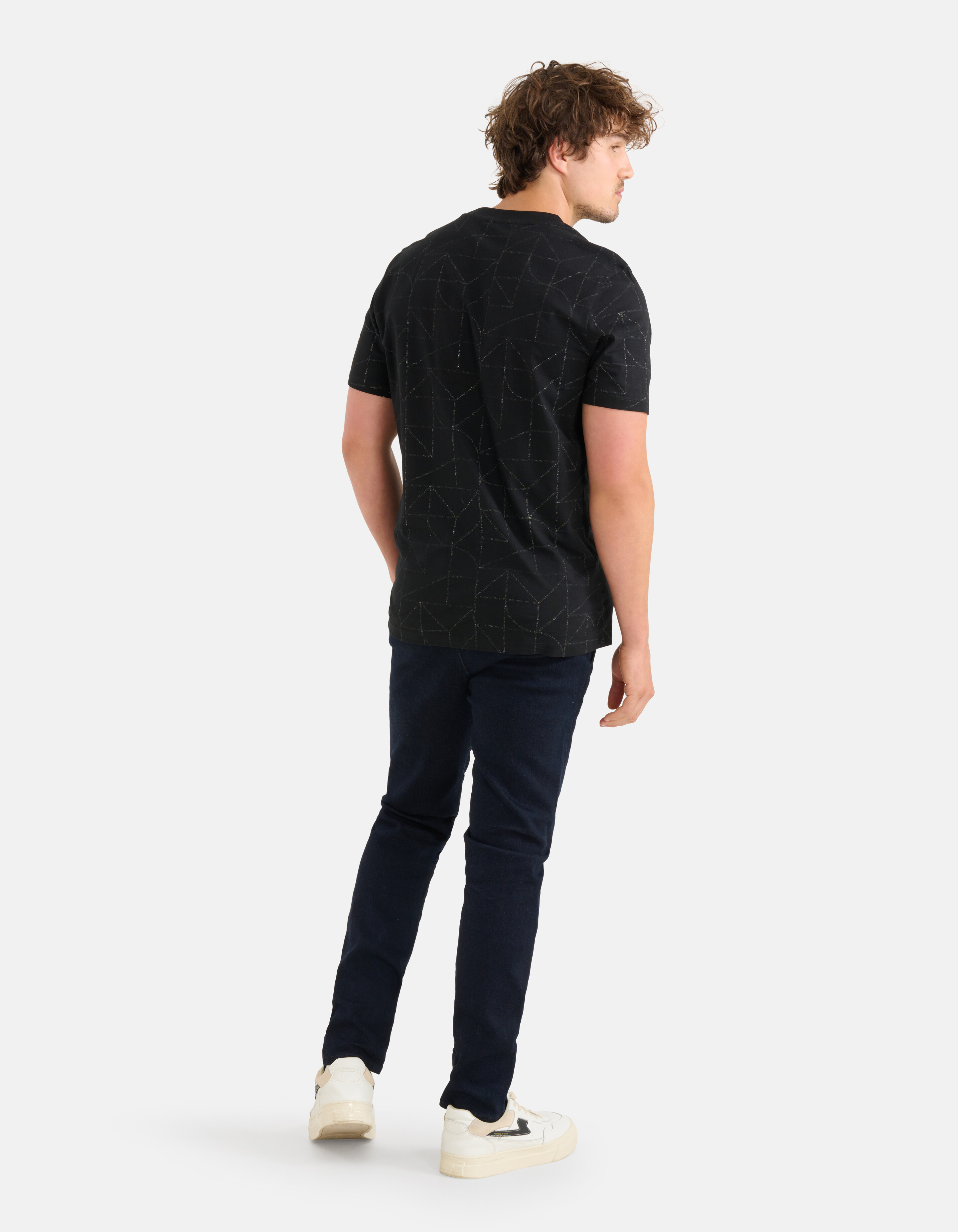 Bedrucktes T-shirt Schwarz SHOEBY MEN