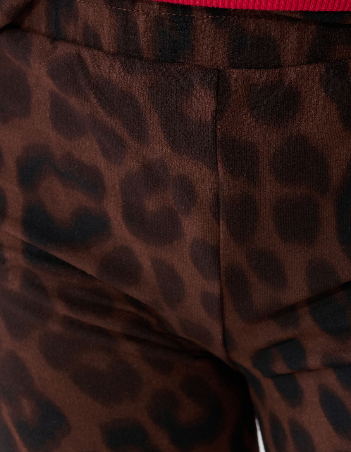 Leggings mit Leopardenmuster Braun SHOEBY GIRLS