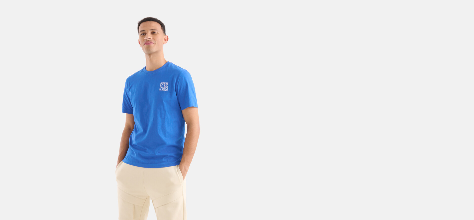 Line T-shirt Blau SHOEBY MEN