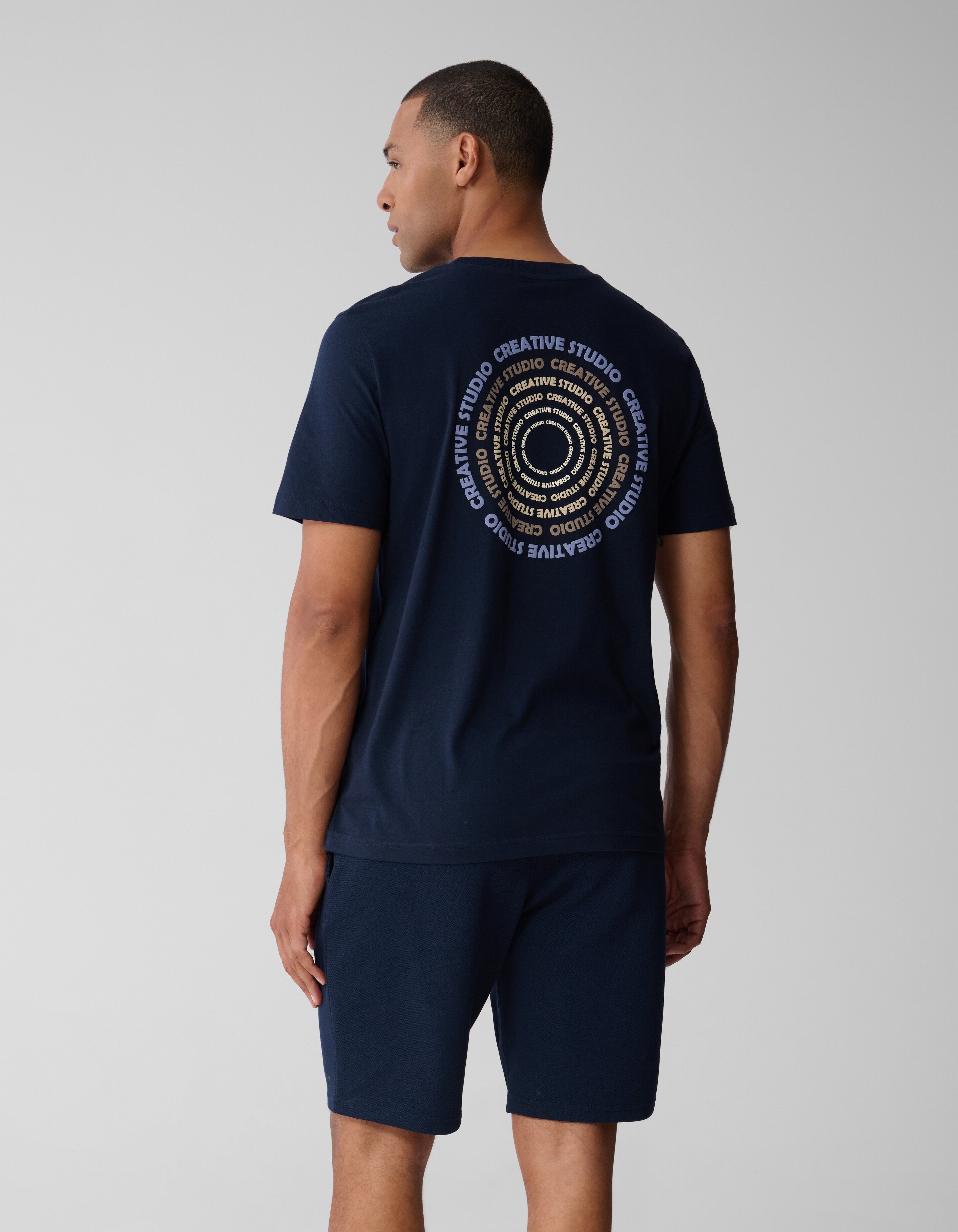 Cirkle Artwork T-shirt Dunkelblau SHOEBY MEN