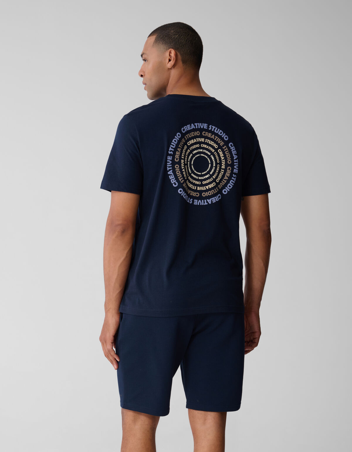 Cirkle Artwork T-shirt Dunkelblau SHOEBY MEN
