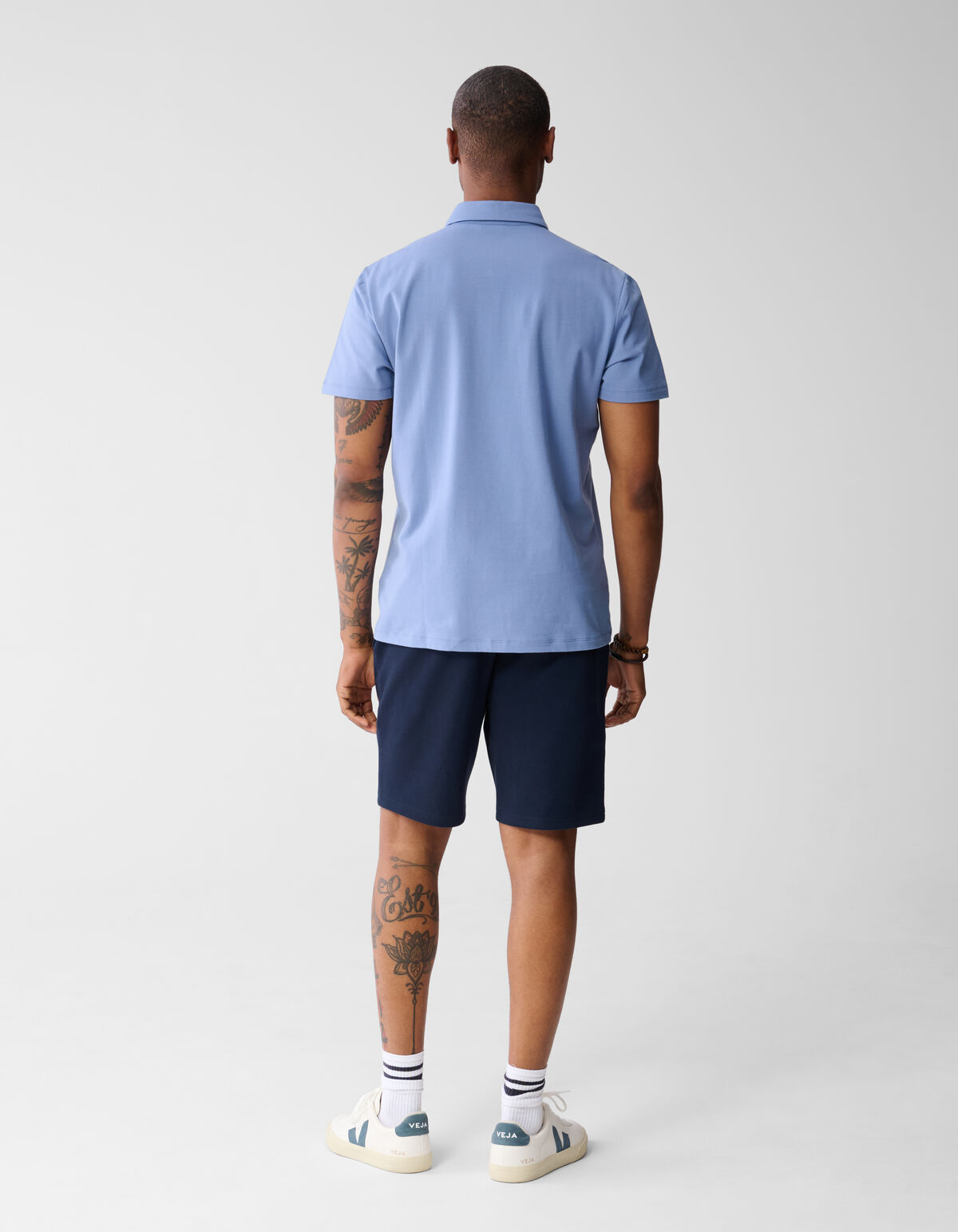 Jersey-Polo in Hellblau SHOEBY MEN