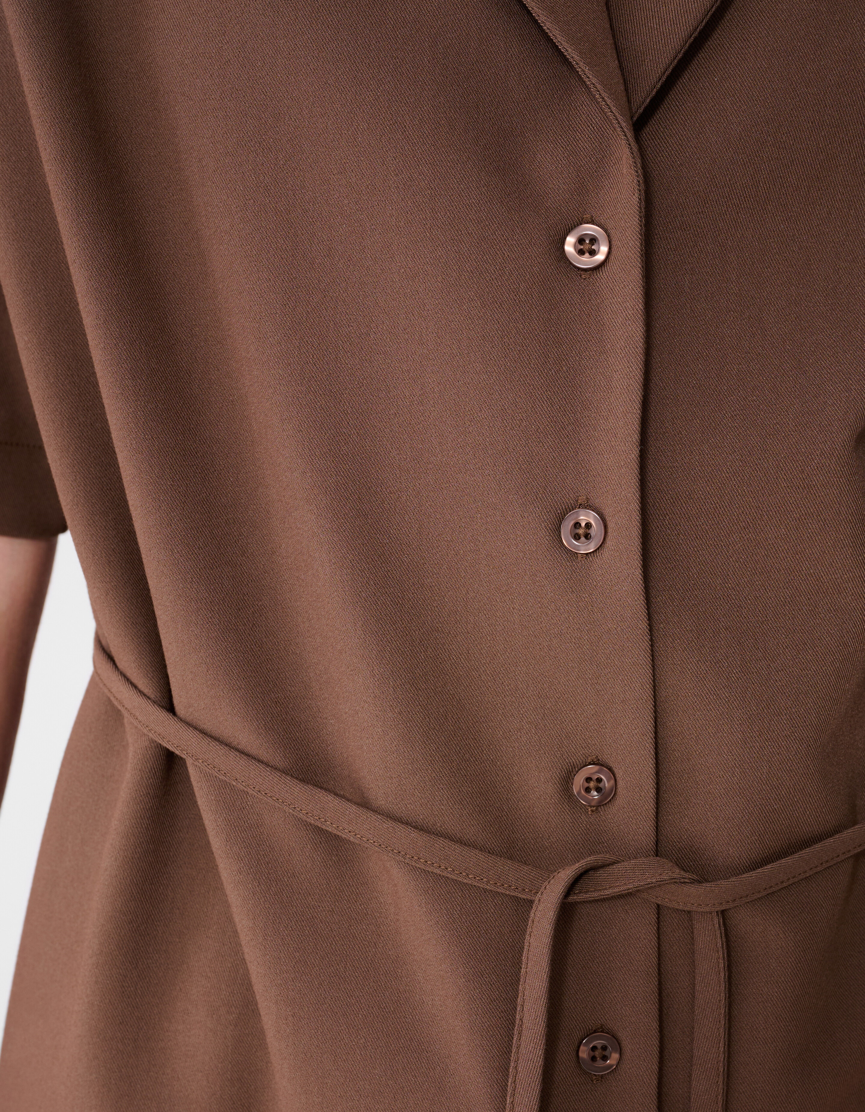 &Uuml;bergro&szlig;e Blazerbluse Braun von Fred SHOEBY WOMEN