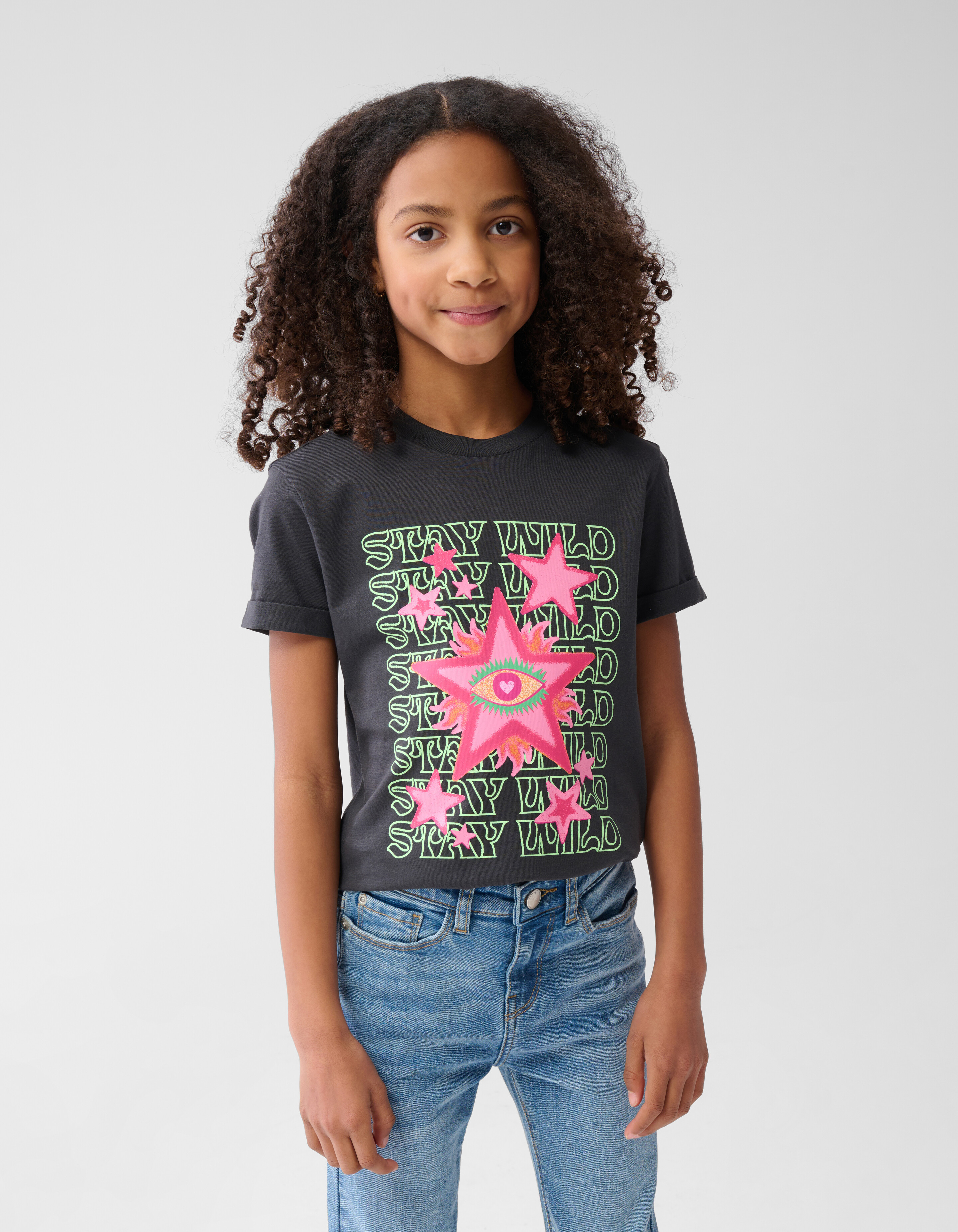 Artwork T-shirt Dunkelgrau SHOEBY GIRLS