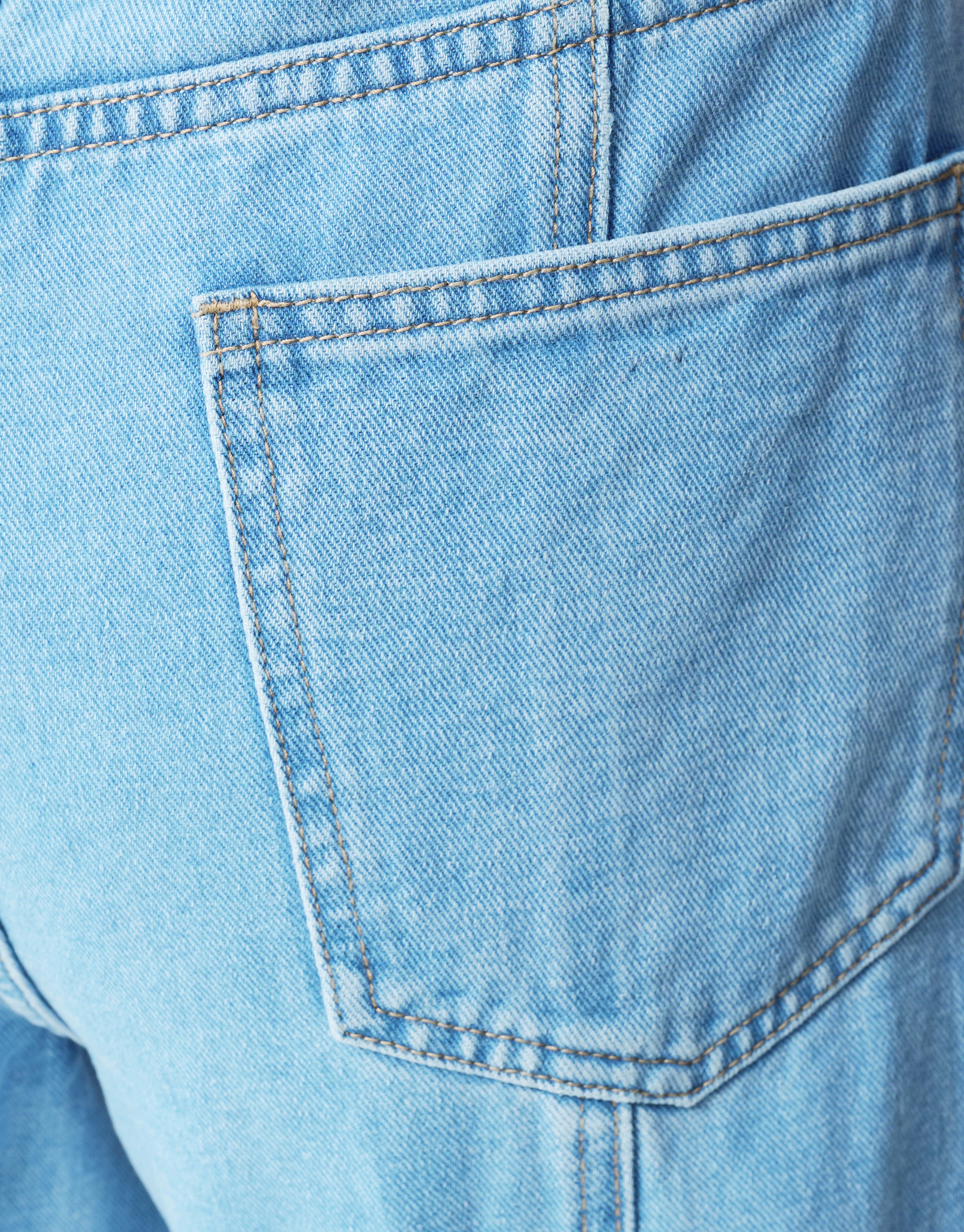 Faltenhose Baggy Fit Jeans Hellblau SHOEBY WOMEN