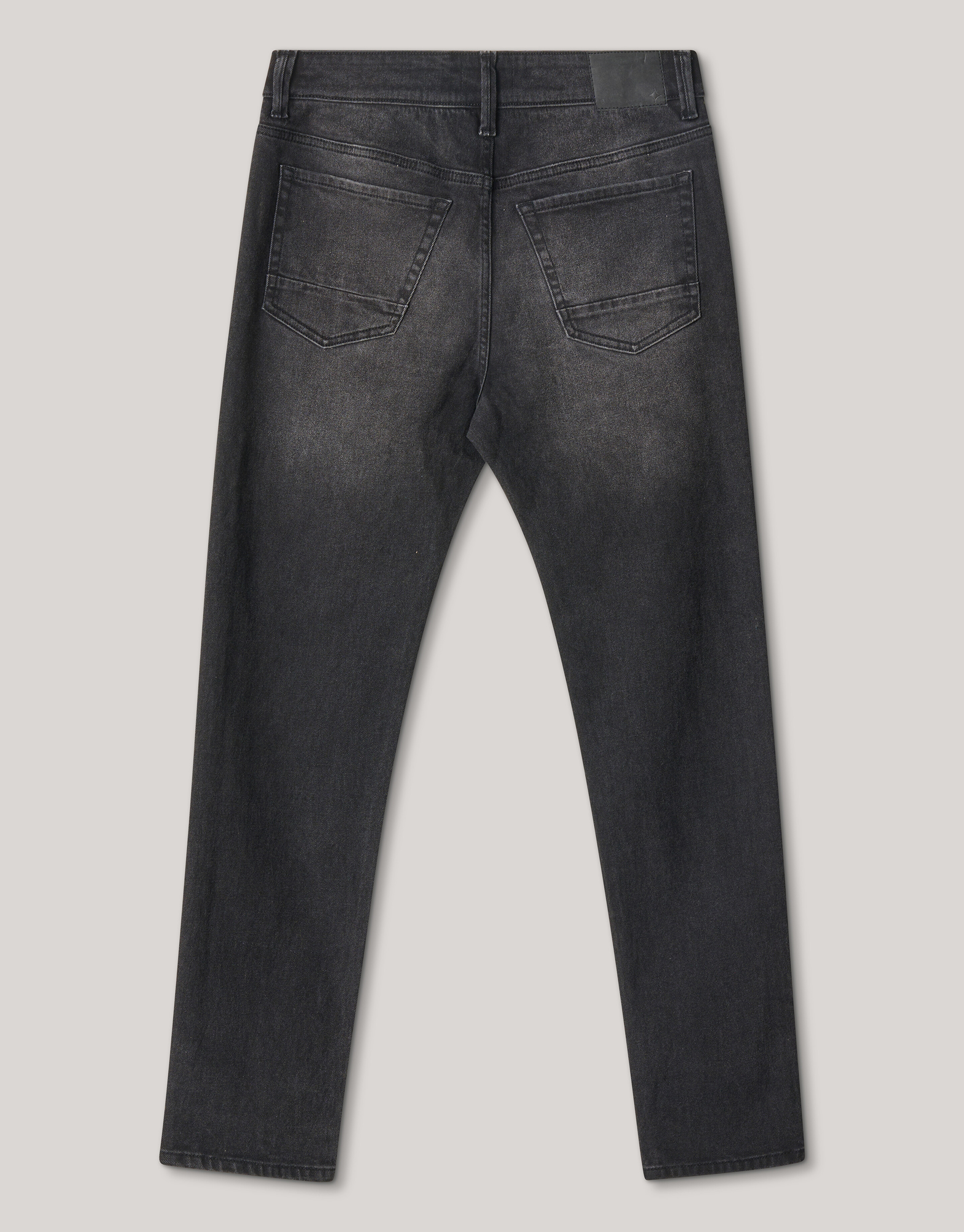Washed Tapered Jeans Zwart L32 SHOEBY MEN