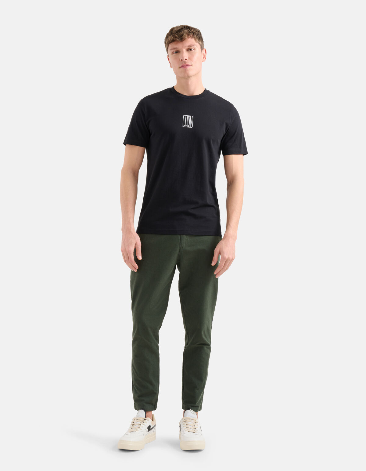 Text T-Shirt Schwarz SHOEBY MEN