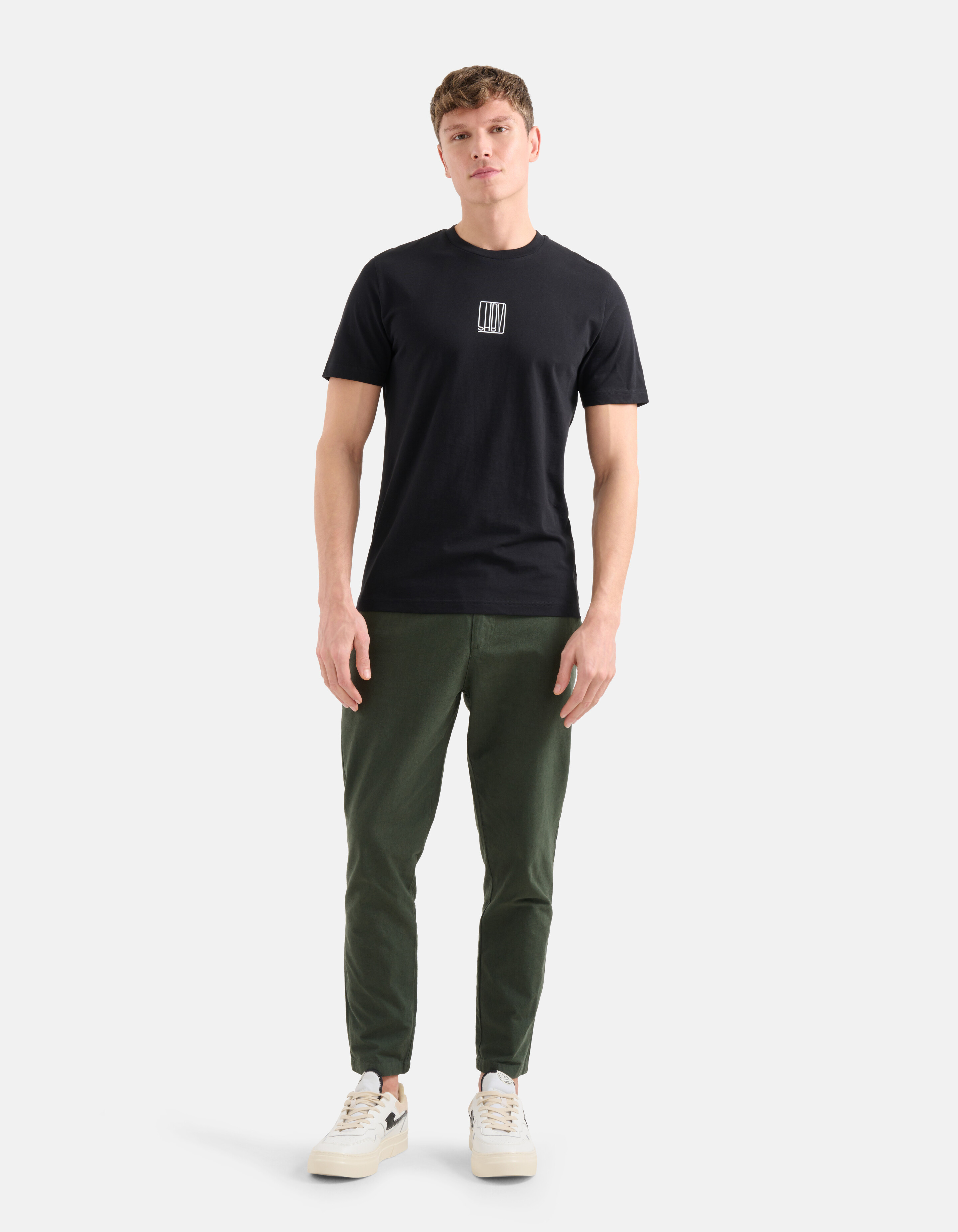 Text T-Shirt Schwarz SHOEBY MEN
