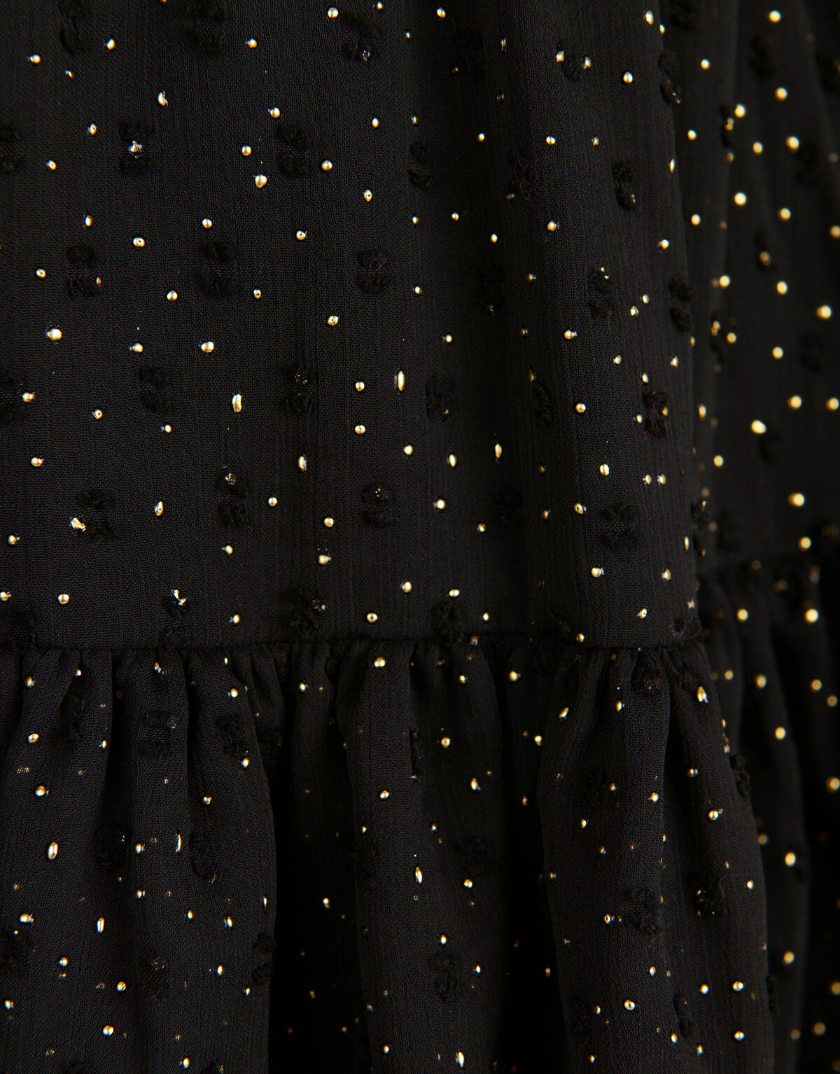 Chiffonkleid mit Tupfen Schwarz SHOEBY GIRLS