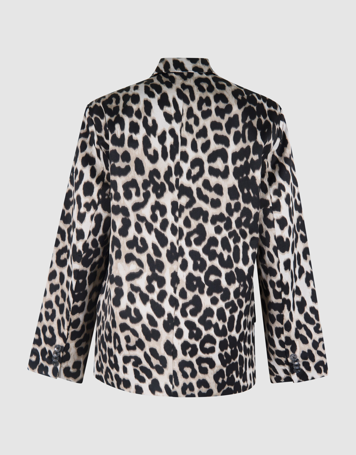 &Uuml;bergro&szlig;er Leoparden-Blazer Grau SHOEBY WOMEN