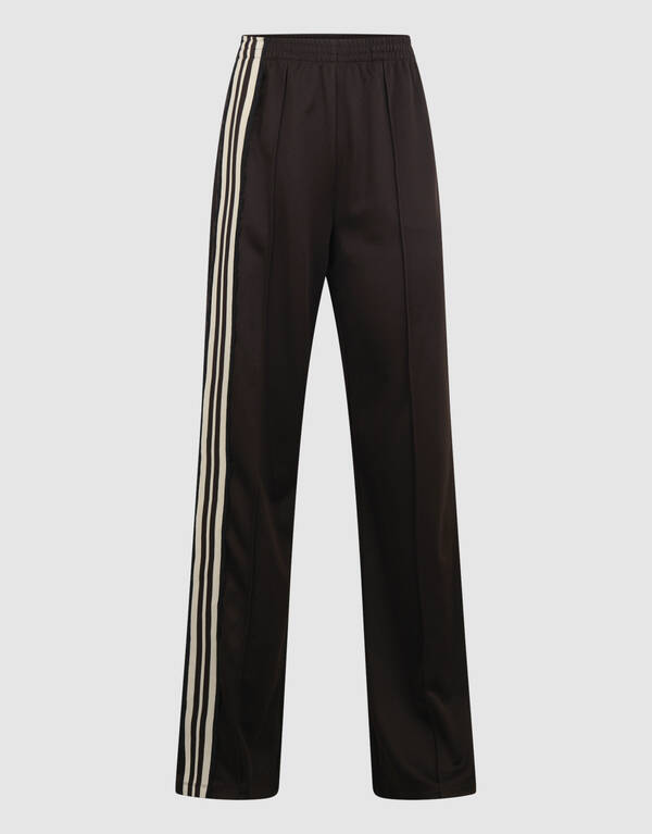 Asymmetrische Tape Weite Beinform Hose Dunkelbraun SHOEBY WOMEN