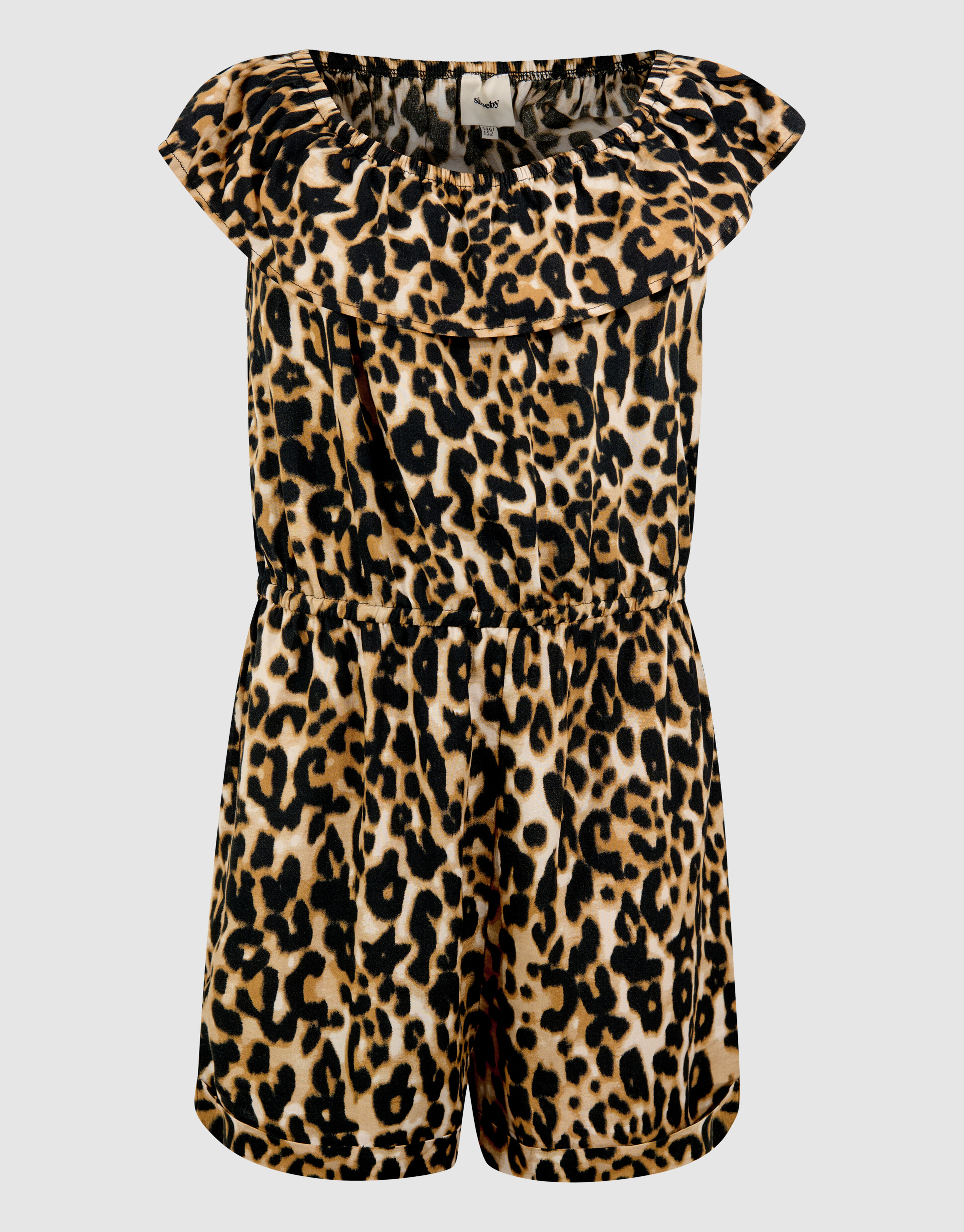 Star Leopard Jumpsuit Hellbraun SHOEBY GIRLS