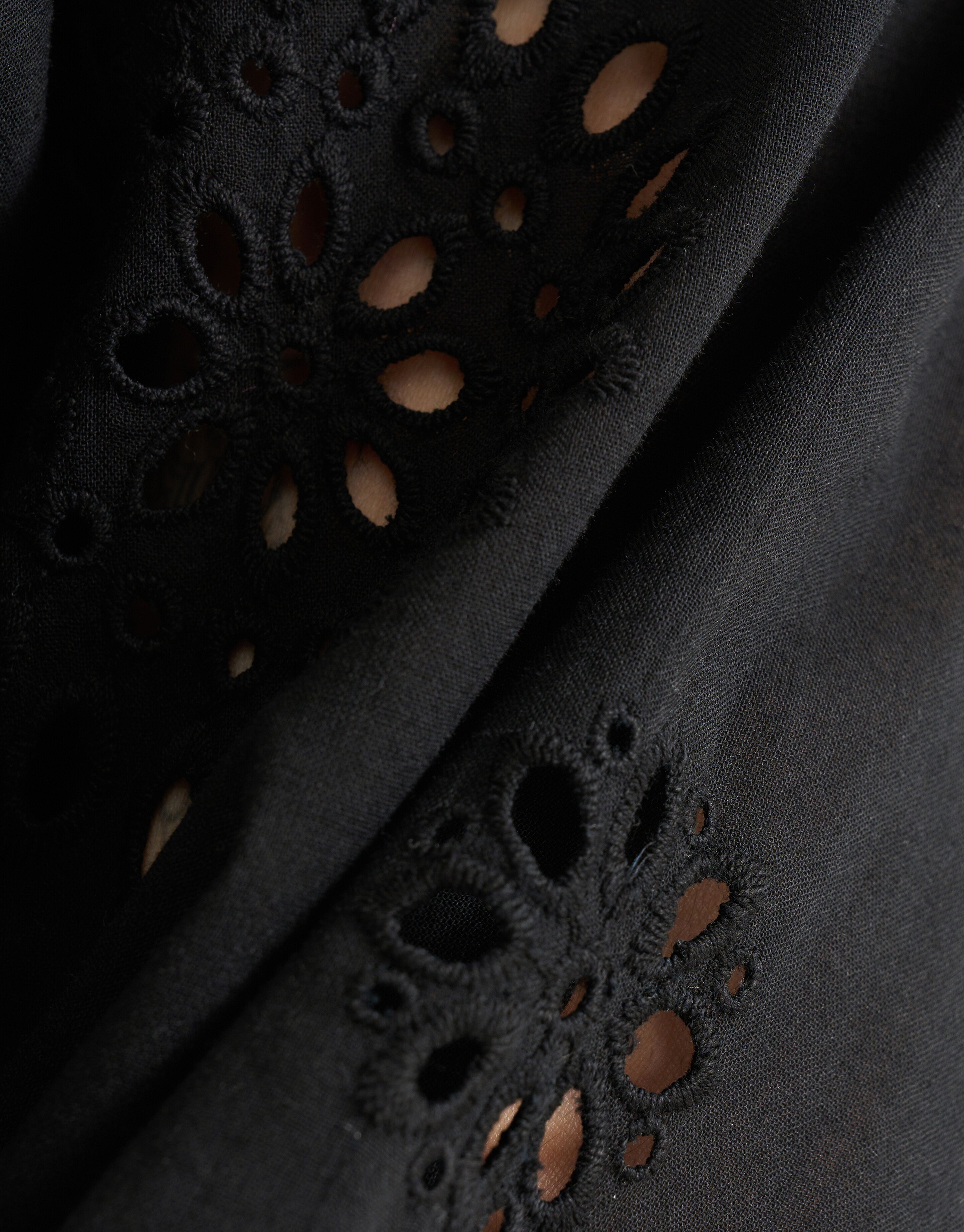 Broderie-Bluse Schwarz SHOEBY WOMEN