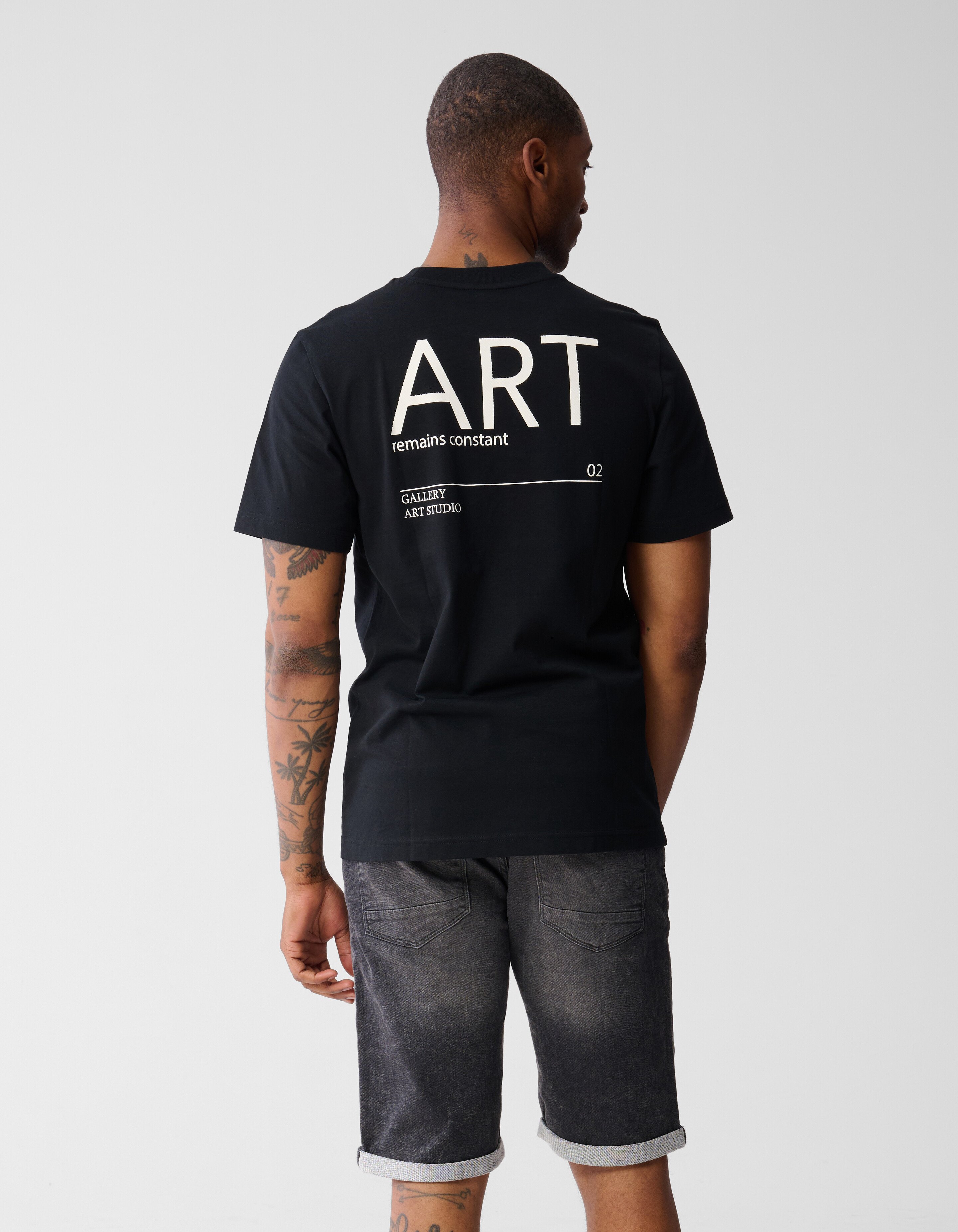 Artwork T-shirt Schwarz SHOEBY MEN