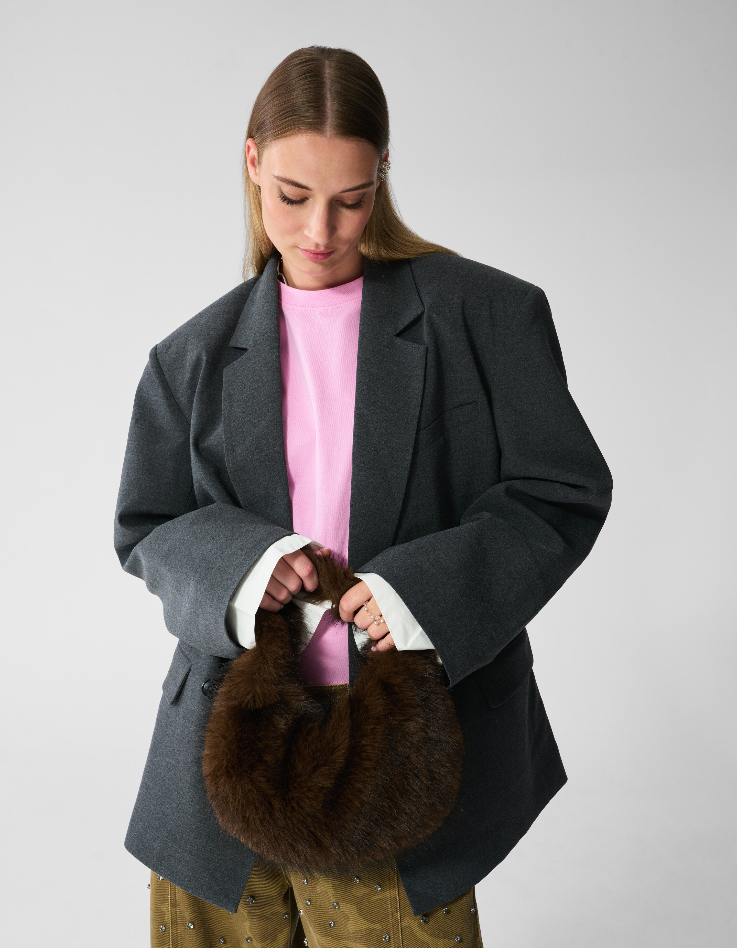 Oversized Blazer Grau SHOEBY WOMEN
