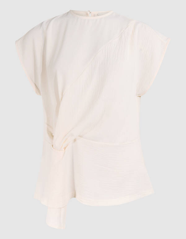 Twist-Top mit Knopfleiste Off White SHOEBY WOMEN