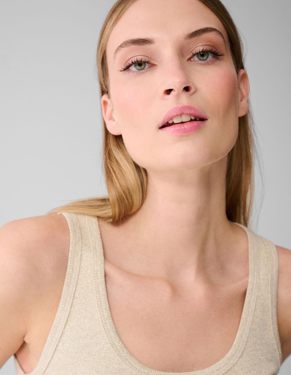 Lurex Shoeby Logo Tanktop Gold SHOEBY WOMEN