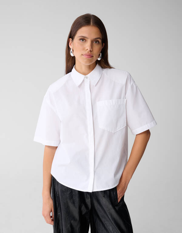 Oversized Solid Bluse Weiß SHOEBY WOMEN